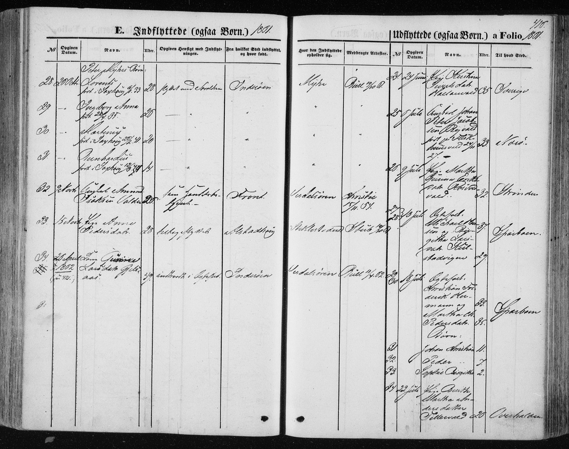 Ministerialprotokoller, klokkerbøker og fødselsregistre - Nord-Trøndelag, AV/SAT-A-1458/723/L0241: Parish register (official) no. 723A10, 1860-1869, p. 416