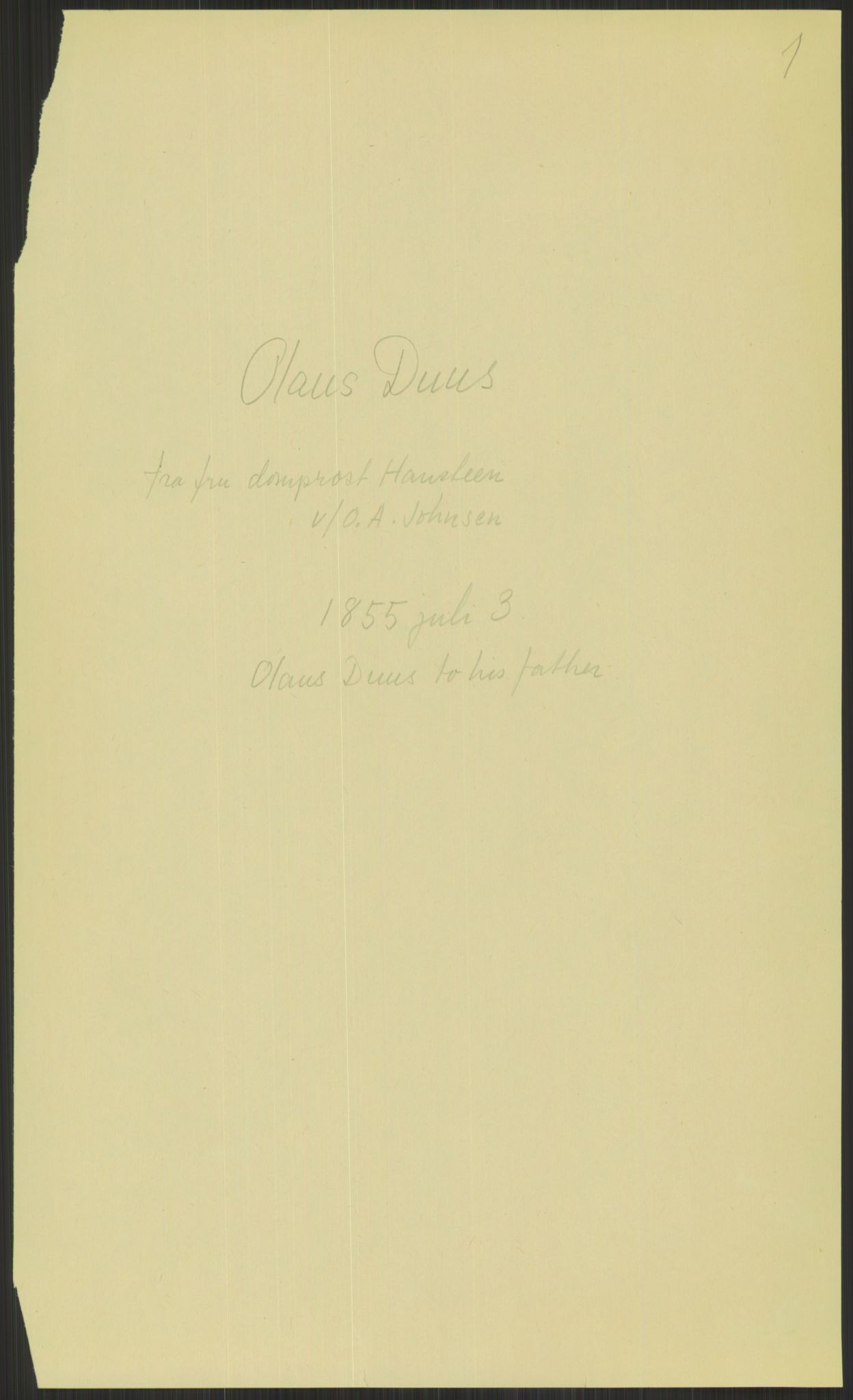 Samlinger til kildeutgivelse, Amerikabrevene, AV/RA-EA-4057/F/L0022: Innlån fra Vestfold. Innlån fra Telemark: Bratås - Duus, 1838-1914, p. 165