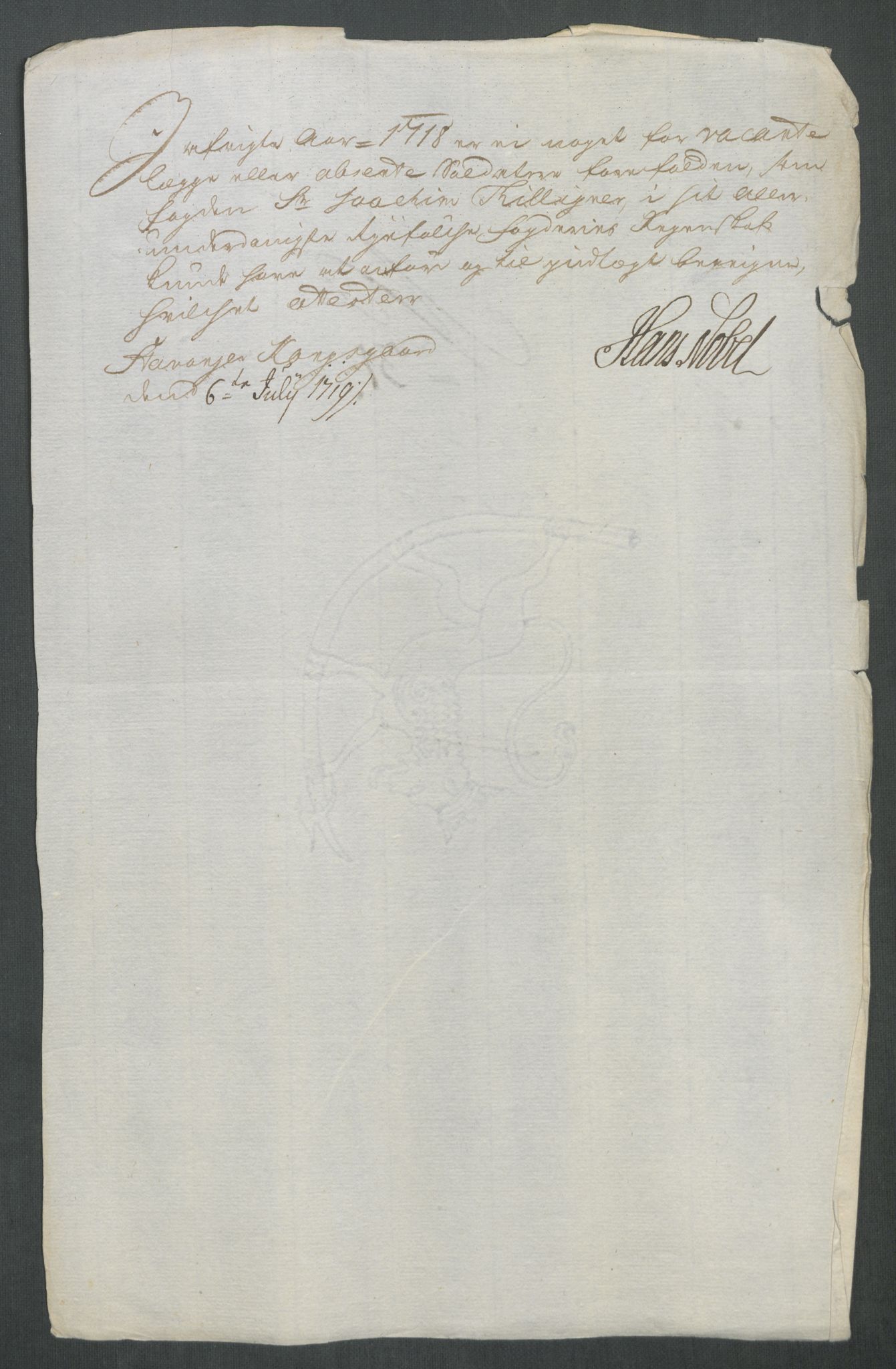 Rentekammeret inntil 1814, Reviderte regnskaper, Fogderegnskap, AV/RA-EA-4092/R47/L2871: Fogderegnskap Ryfylke, 1718, p. 137