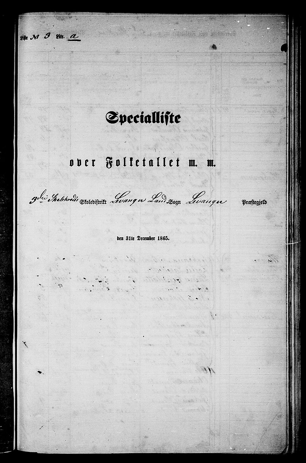 RA, 1865 census for Levanger/Levanger, 1865, p. 57