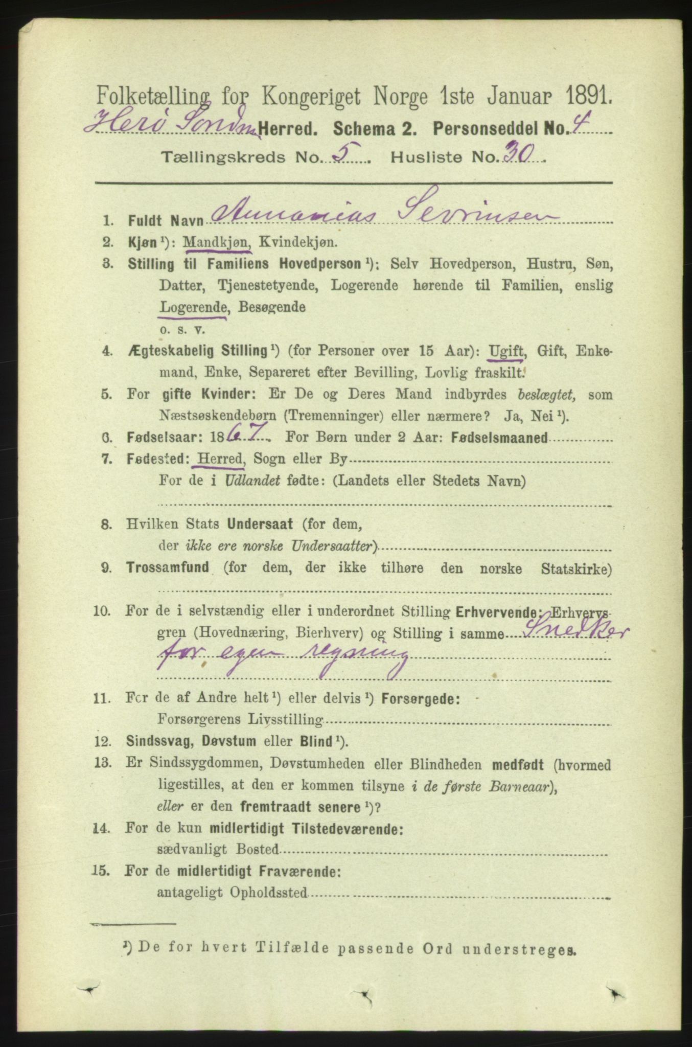 RA, 1891 census for 1515 Herøy, 1891, p. 2135
