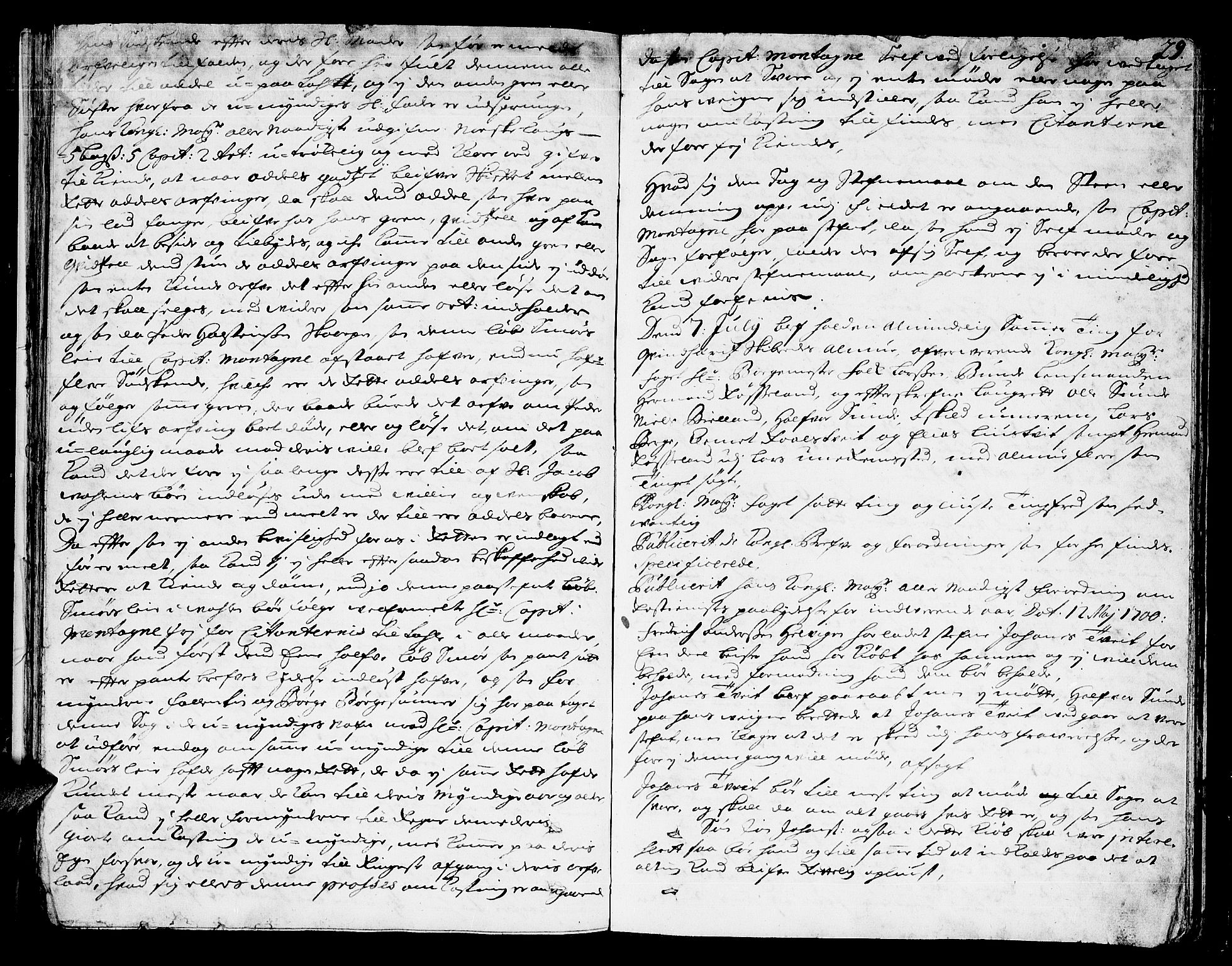 Sunnhordland sorenskrivar, AV/SAB-A-2401/1/F/Faa/L0024: Tingbøker, 1700, p. 28b-29a