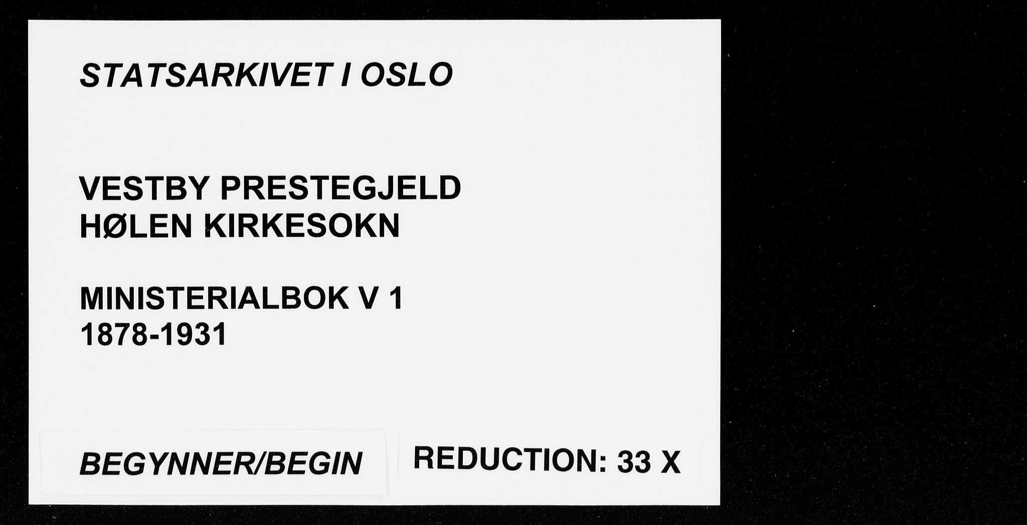 Vestby prestekontor Kirkebøker, SAO/A-10893/F/Fe/L0001: Parish register (official) no. V 1, 1878-1931