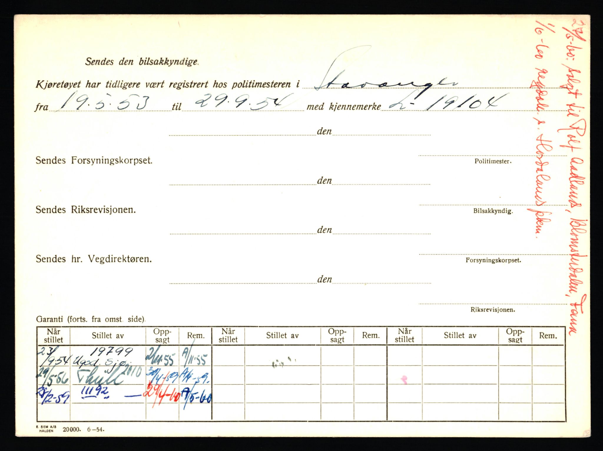 Stavanger trafikkstasjon, AV/SAST-A-101942/0/F/L0031: L-17000 - L-17599, 1930-1971, p. 40