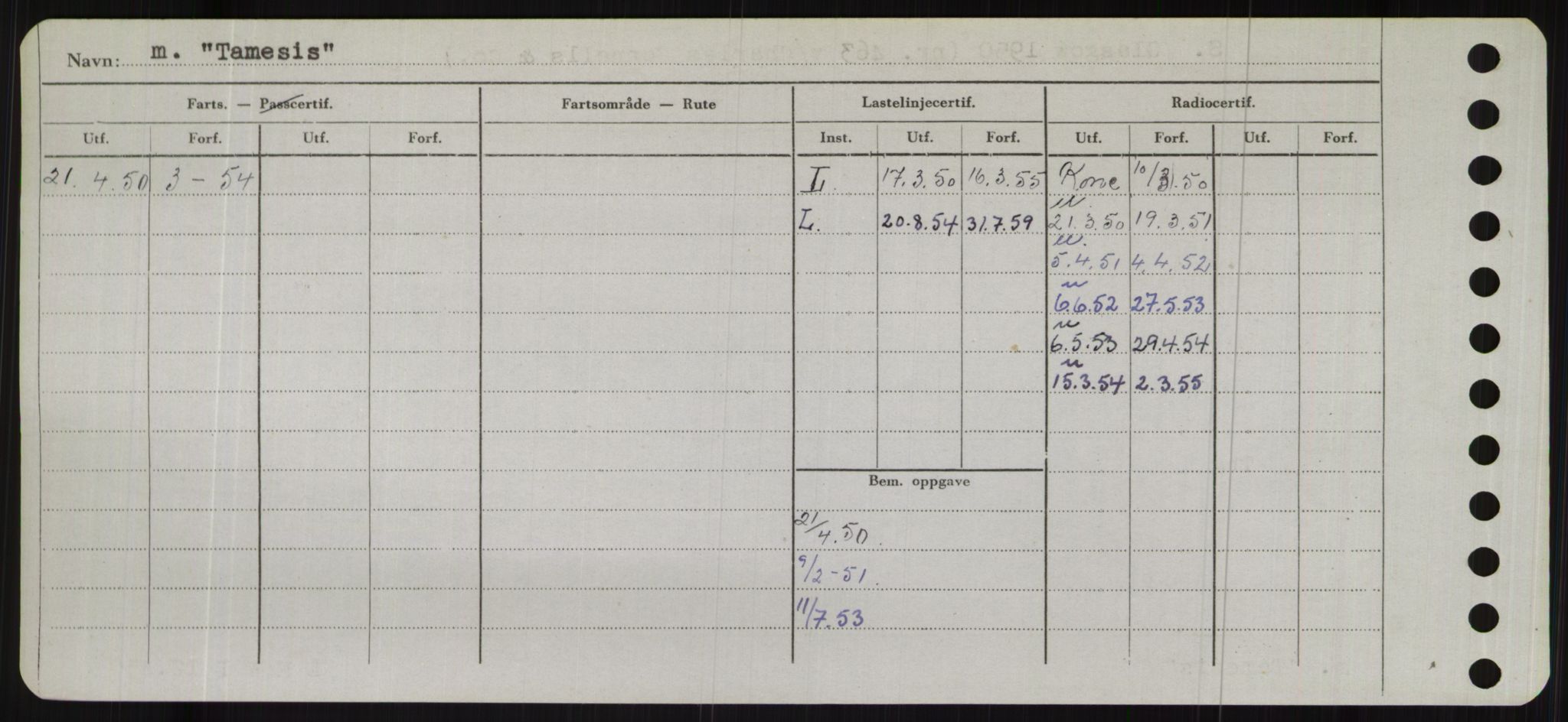 Sjøfartsdirektoratet med forløpere, Skipsmålingen, RA/S-1627/H/Hb/L0005: Fartøy, T-Å, p. 26