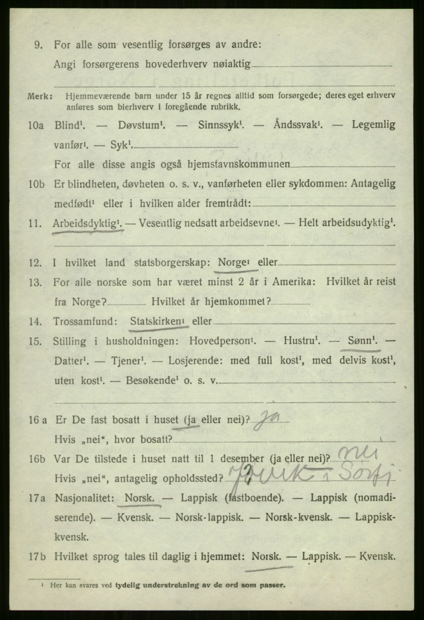 SATØ, 1920 census for Sørfjord, 1920, p. 559