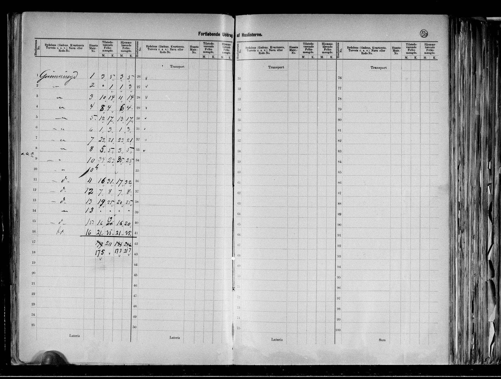 RA, 1891 census for 0301 Kristiania, 1891, p. 188