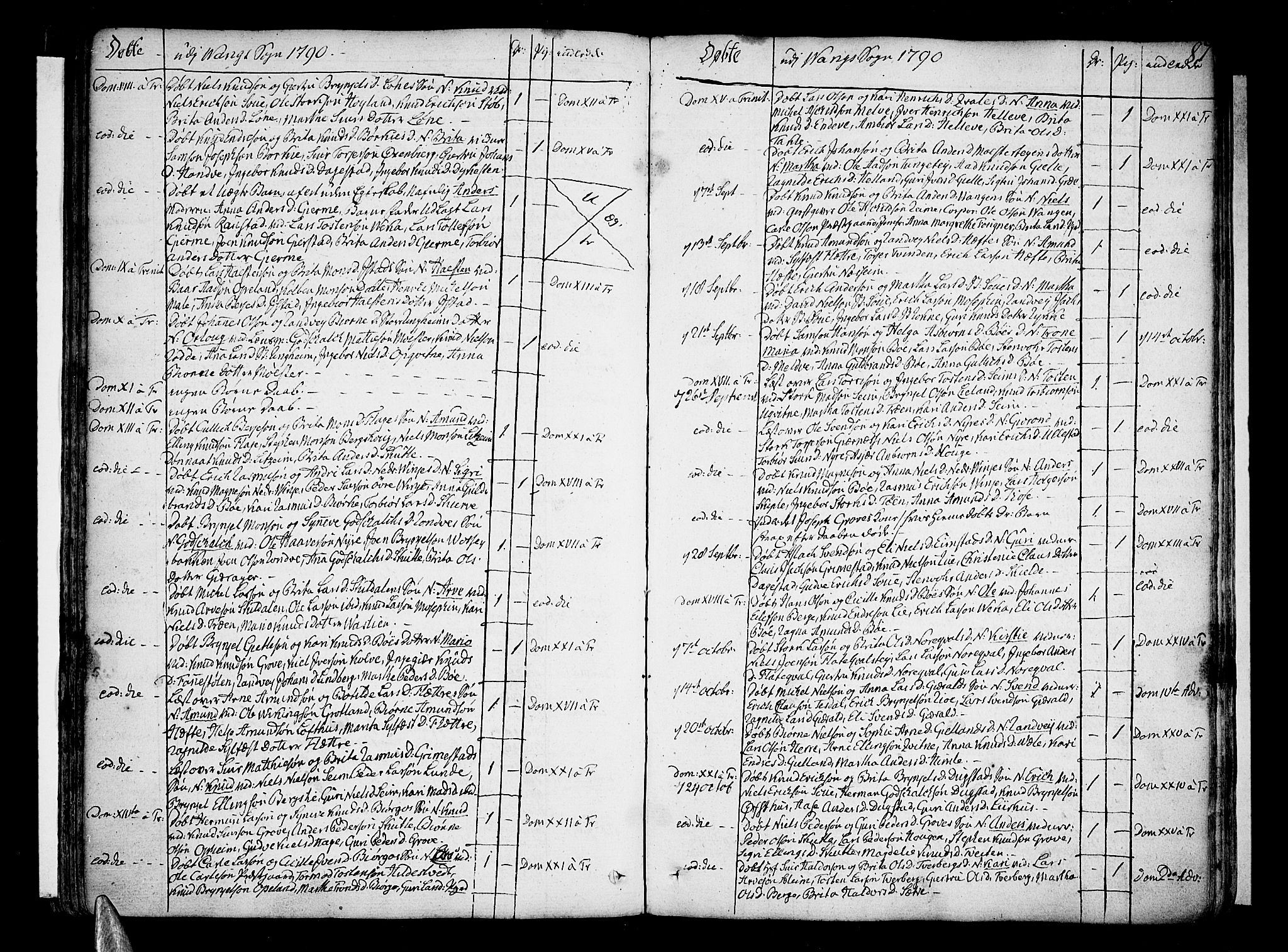 Voss sokneprestembete, SAB/A-79001/H/Haa: Parish register (official) no. A 9, 1780-1810, p. 87