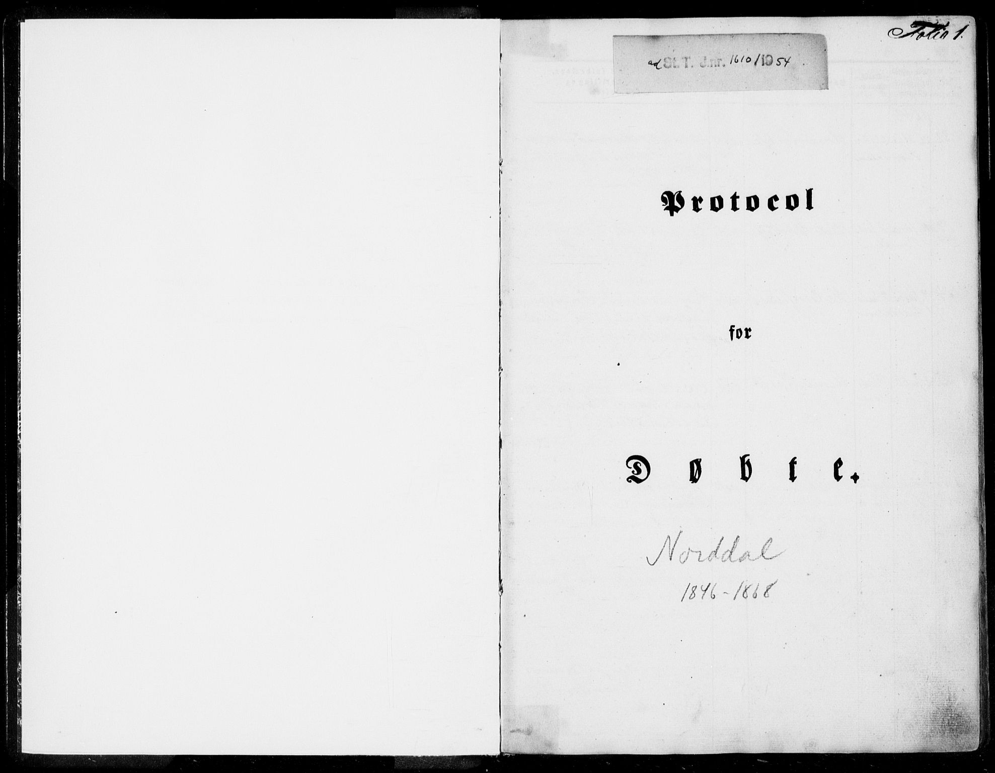 Ministerialprotokoller, klokkerbøker og fødselsregistre - Møre og Romsdal, SAT/A-1454/519/L0249: Parish register (official) no. 519A08, 1846-1868, p. 1