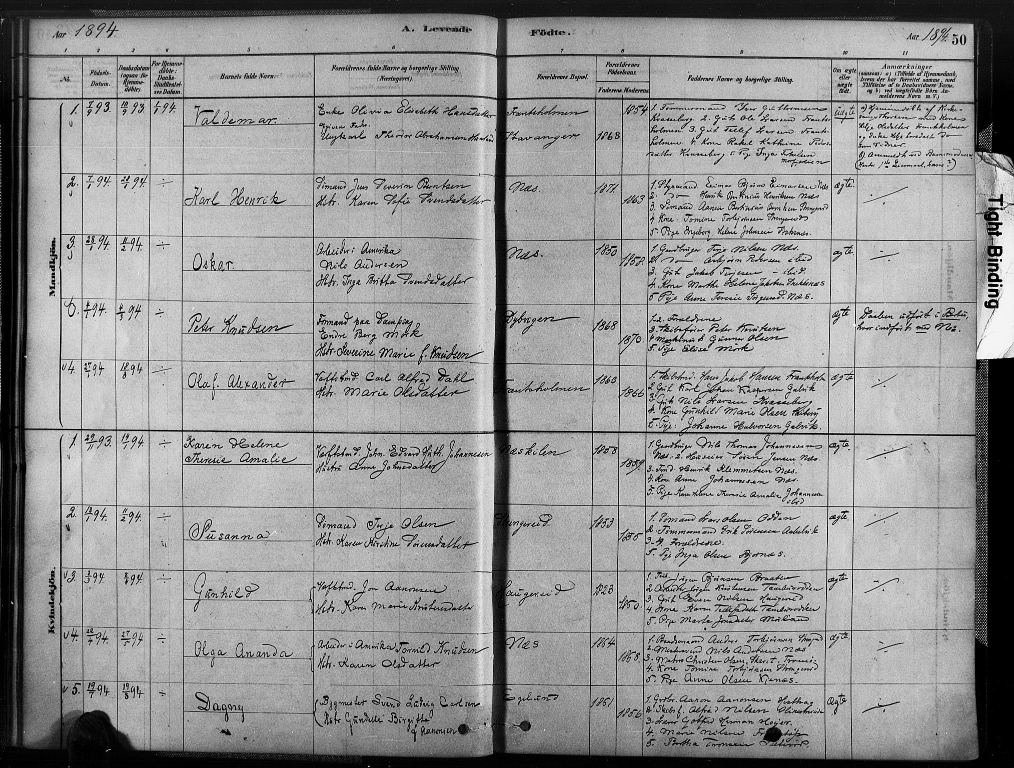 Austre Moland sokneprestkontor, SAK/1111-0001/F/Fa/Fab/L0001: Parish register (official) no. A 1, 1878-1898, p. 50
