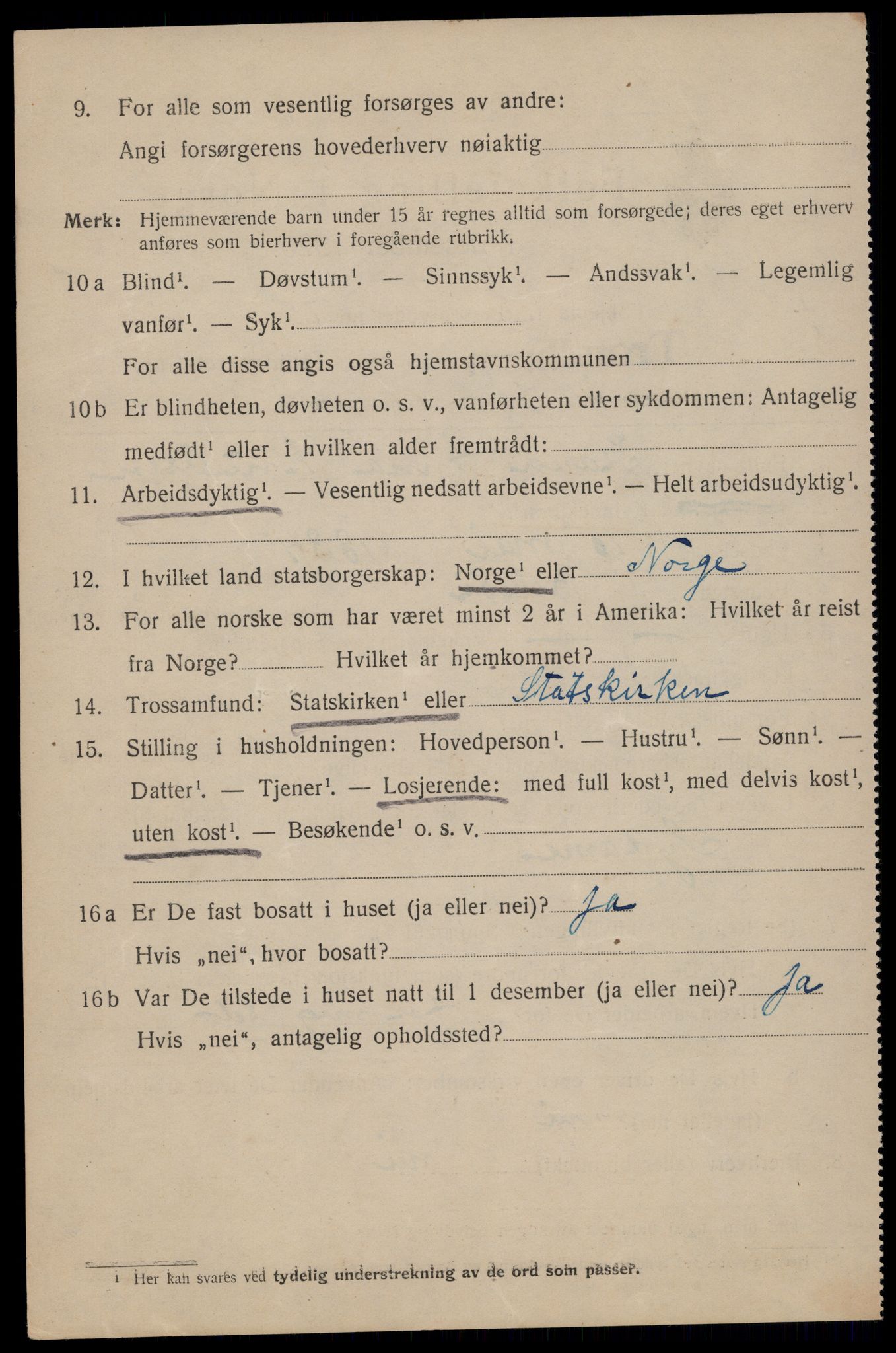 SAT, 1920 census for Trondheim, 1920, p. 109171