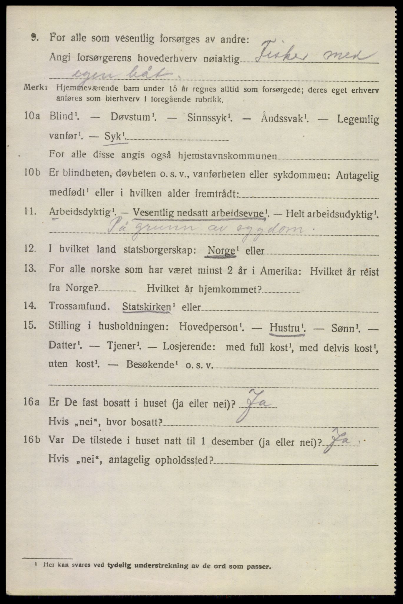 SAKO, 1920 census for Sem, 1920, p. 7490