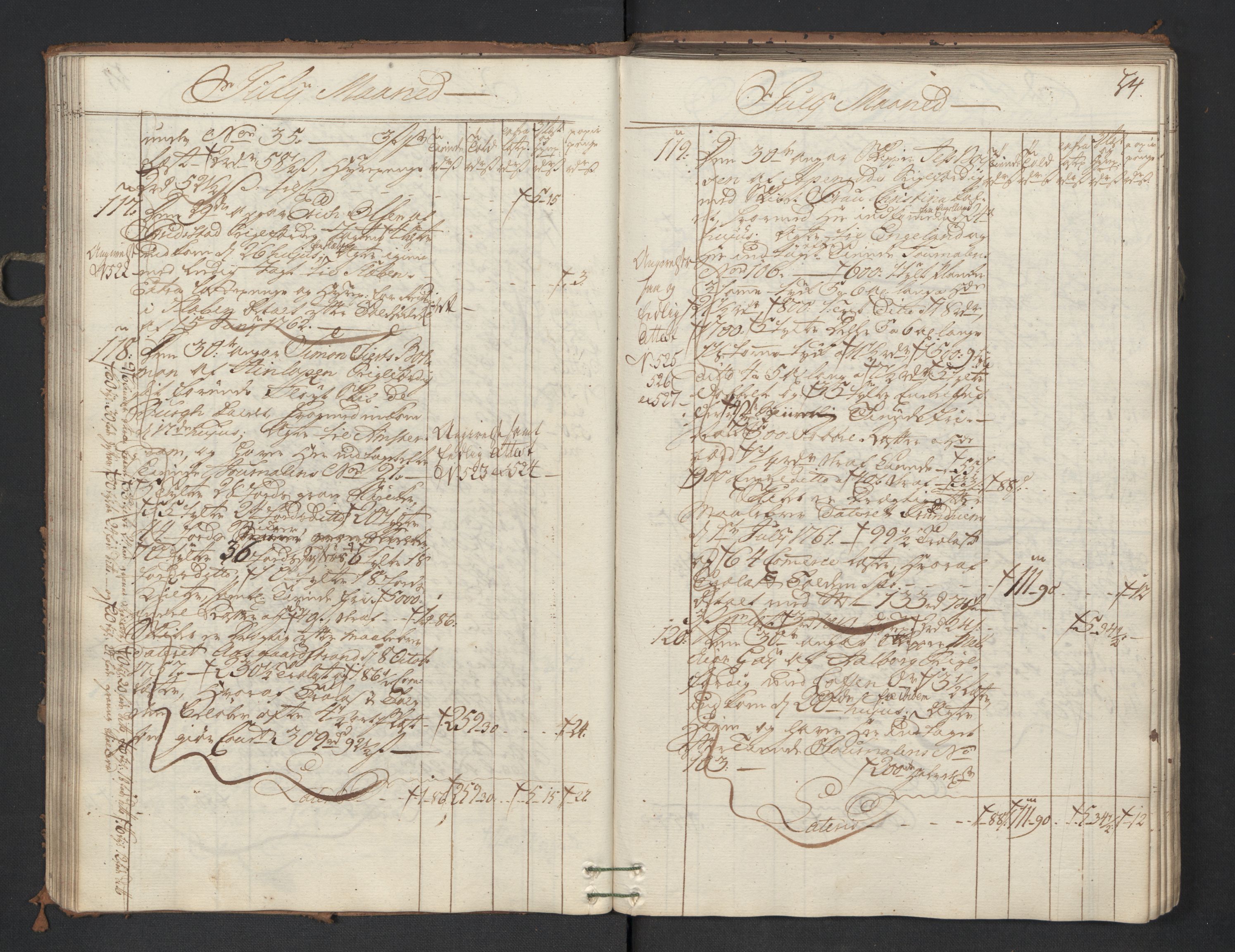 Generaltollkammeret, tollregnskaper, AV/RA-EA-5490/R01/L0047/0001: Tollregnskaper Fredrikshald / Utgående hovedtollbok, 1762, p. 53b-54a