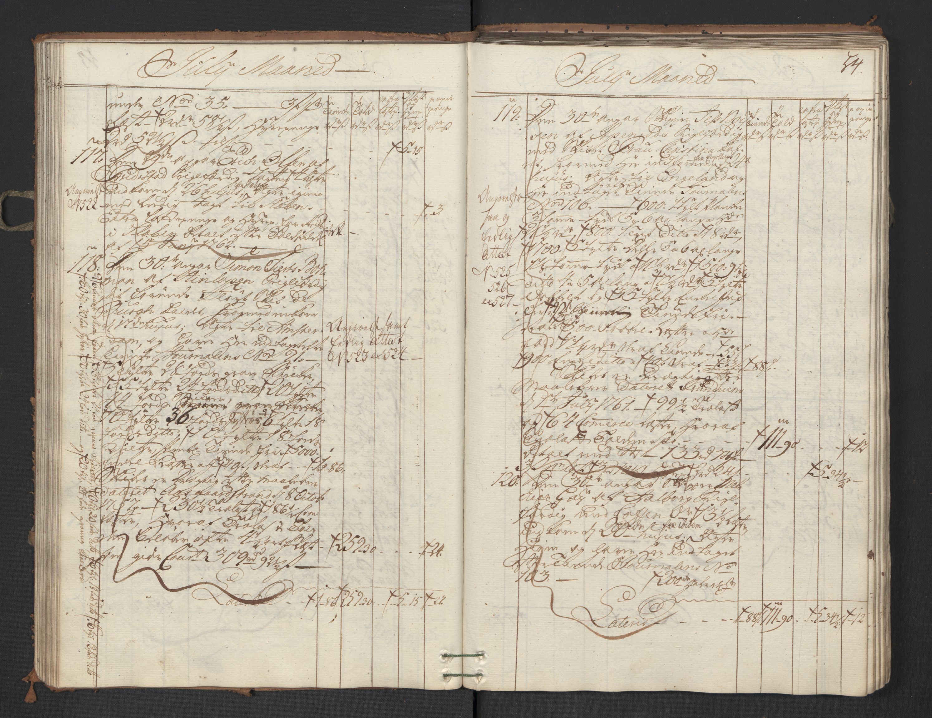 Generaltollkammeret, tollregnskaper, RA/EA-5490/R01/L0047/0001: Tollregnskaper Fredrikshald / Utgående hovedtollbok, 1762, p. 53b-54a