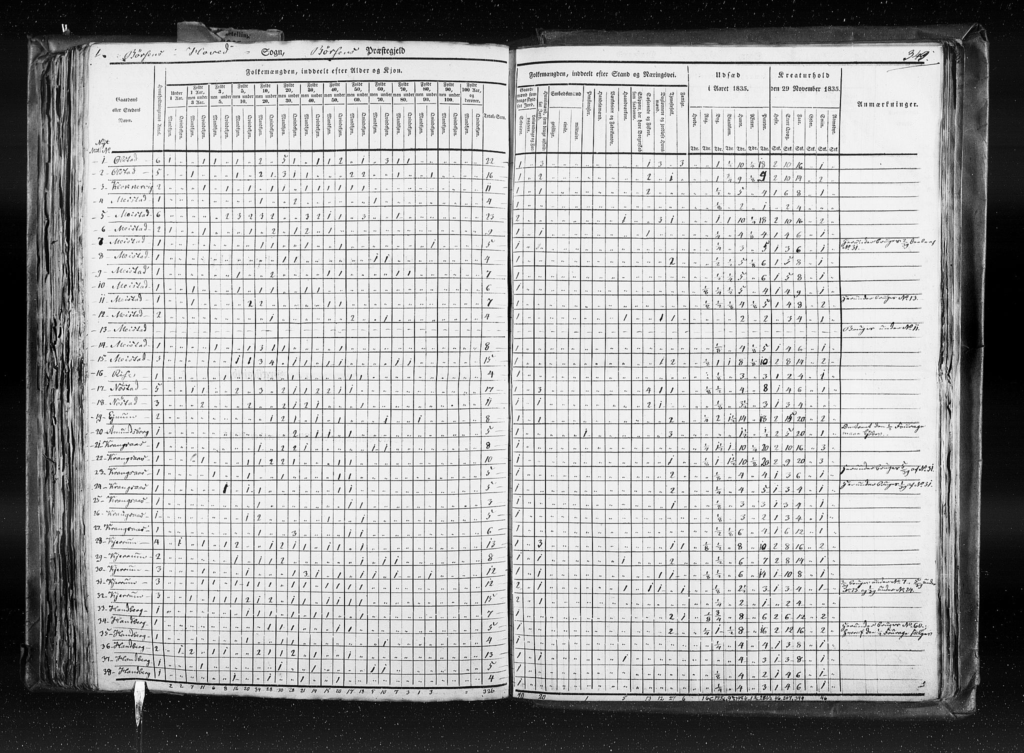 RA, Census 1835, vol. 8: Romsdal amt og Søndre Trondhjem amt, 1835, p. 349