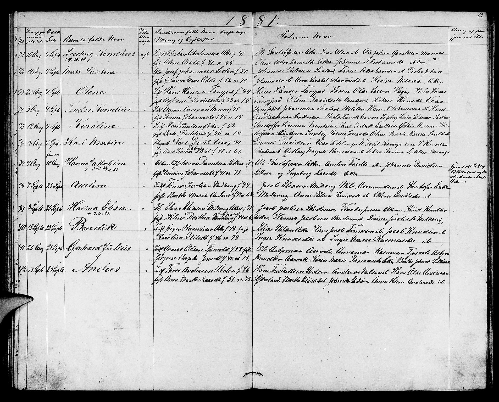 Skudenes sokneprestkontor, AV/SAST-A -101849/H/Ha/Hab/L0005: Parish register (copy) no. B 5, 1866-1881, p. 62