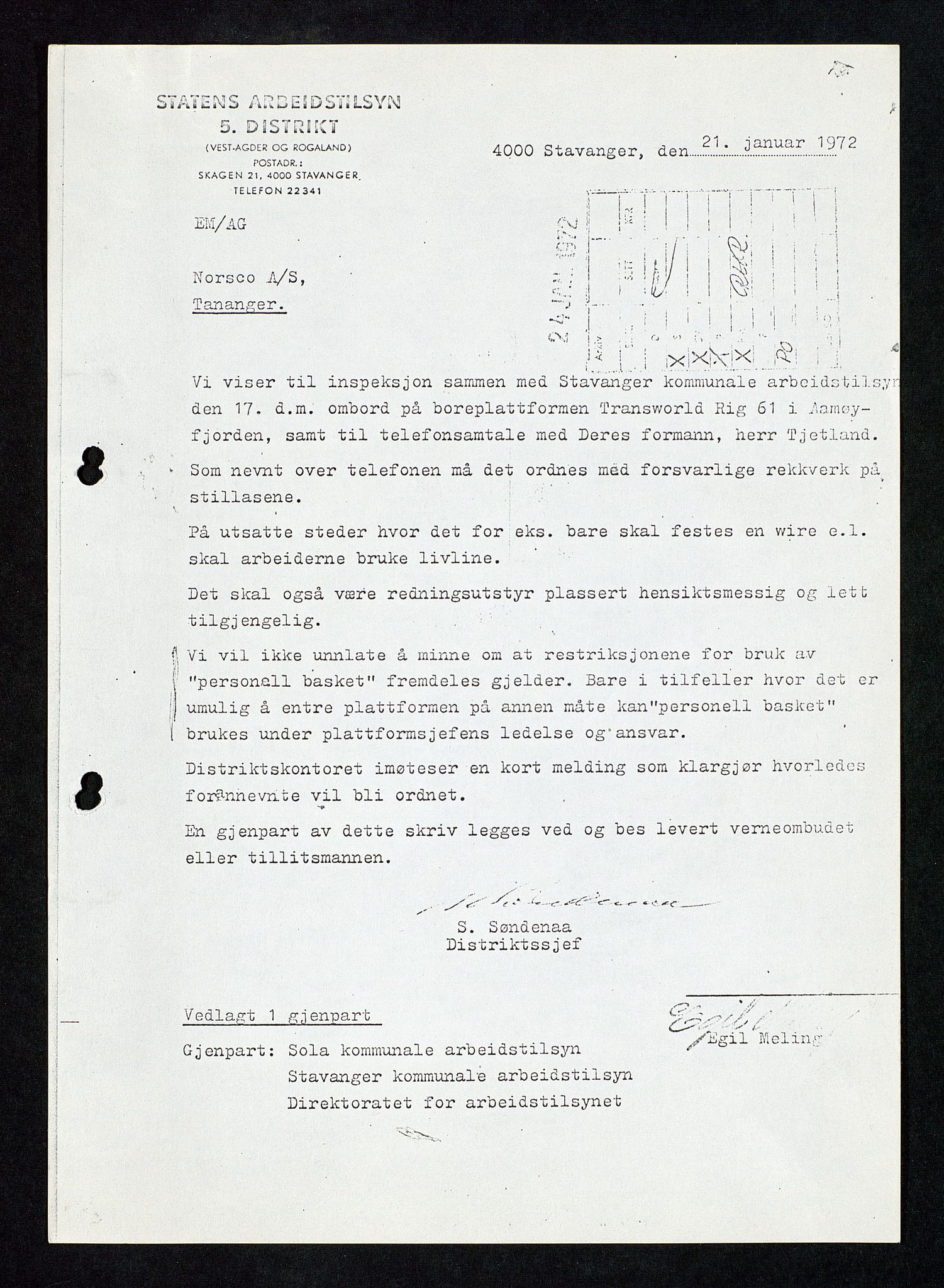 Industridepartementet, Oljekontoret, AV/SAST-A-101348/Da/L0013: Arkivnøkkel 798 Kart, posisjonering, verneregister, div. ang personell, 1965-1973, p. 307