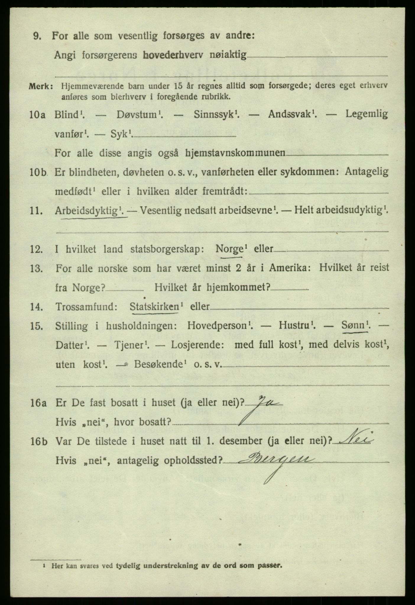 SAB, 1920 census for Manger, 1920, p. 7905