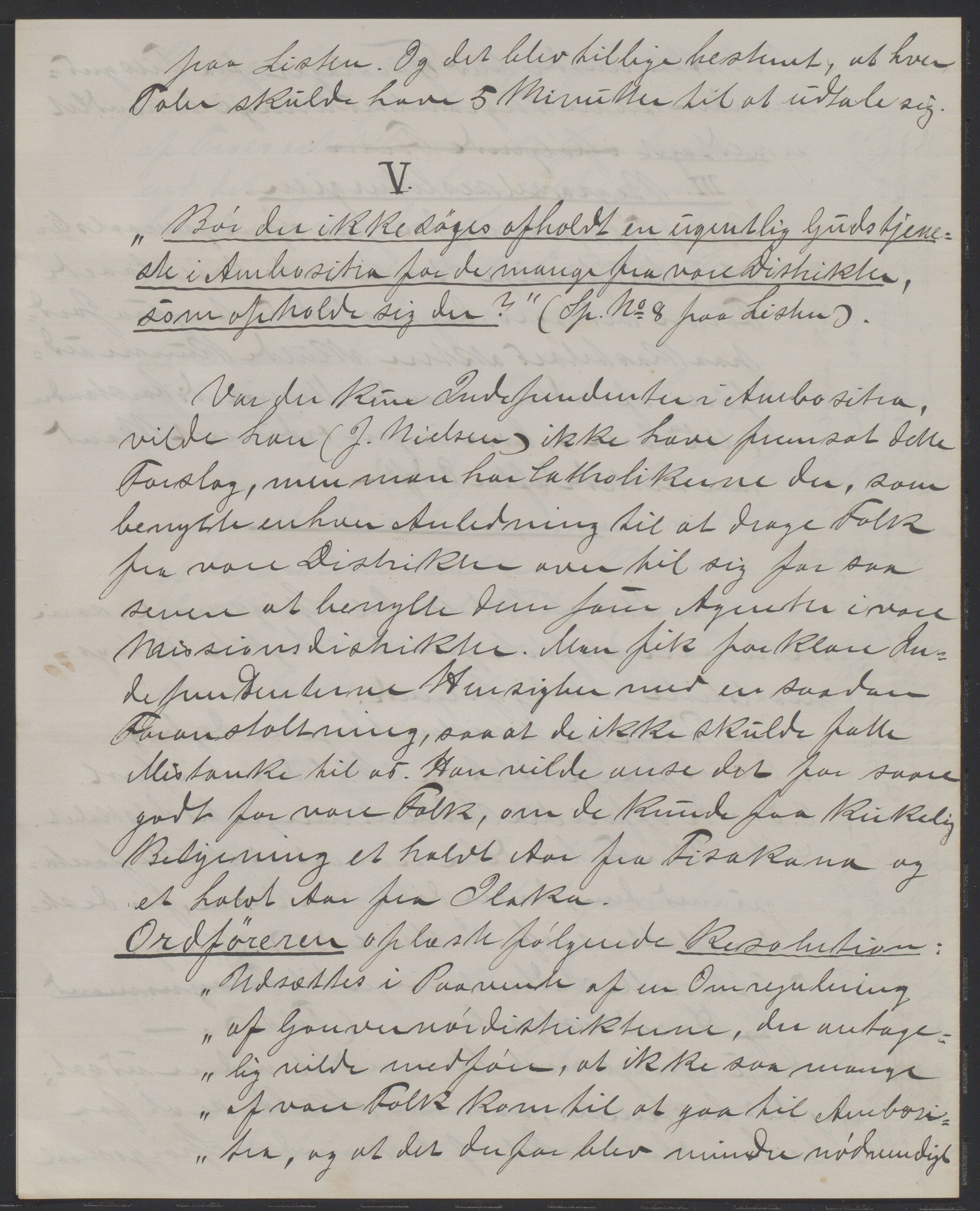 Det Norske Misjonsselskap - hovedadministrasjonen, VID/MA-A-1045/D/Da/Daa/L0037/0002: Konferansereferat og årsberetninger / Konferansereferat fra Madagaskar Innland., 1887