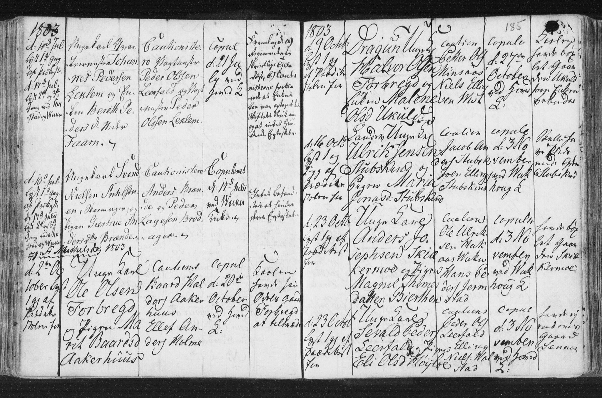 Ministerialprotokoller, klokkerbøker og fødselsregistre - Nord-Trøndelag, AV/SAT-A-1458/723/L0232: Parish register (official) no. 723A03, 1781-1804, p. 185