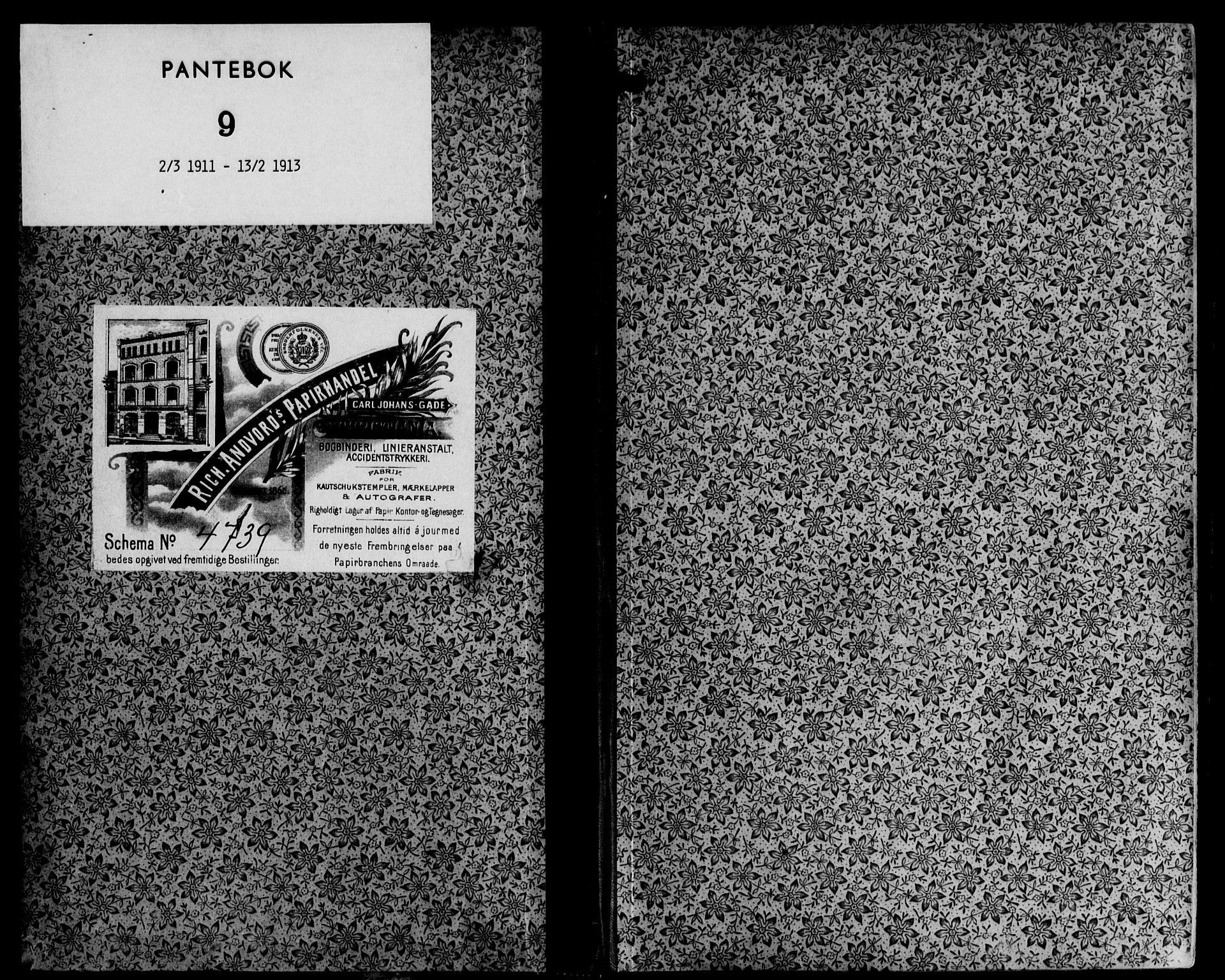Stjør- og Verdal sorenskriveri, AV/SAT-A-4167/1/2/2C/L0041: Mortgage book no. 9, 1911-1913