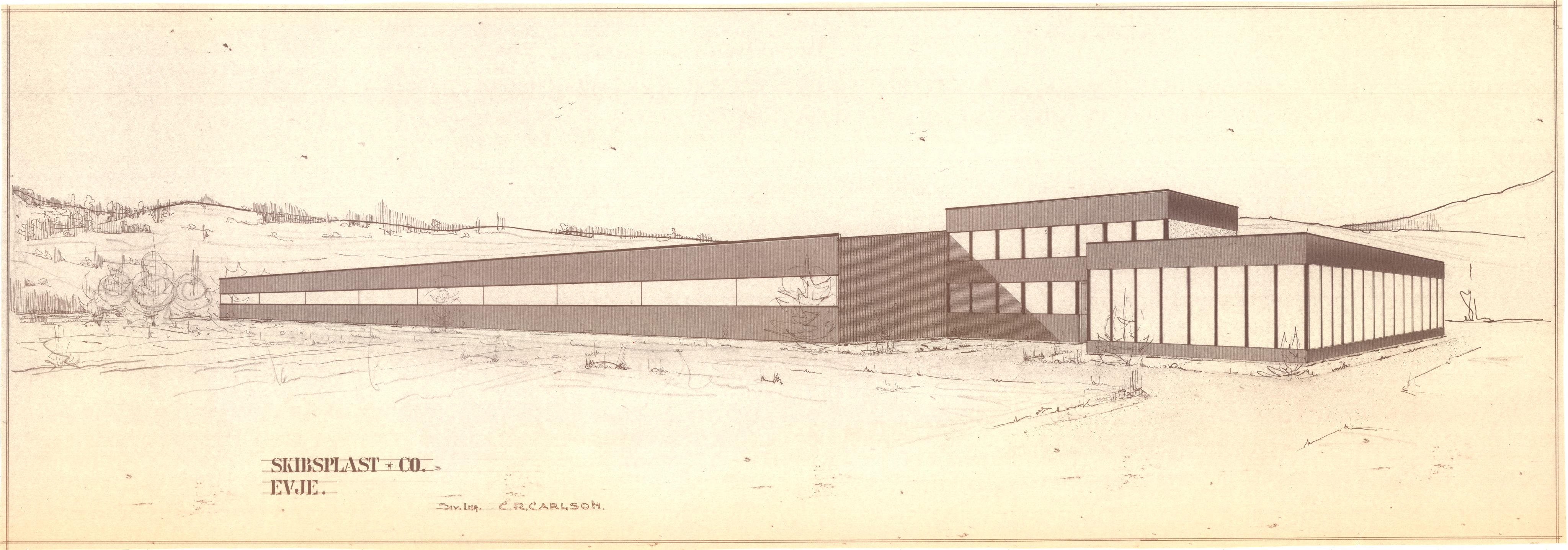 Skibsplast, AAKS/PA-2968/01/T/T02/L0008: Fabrikkbygning, 1965-1975