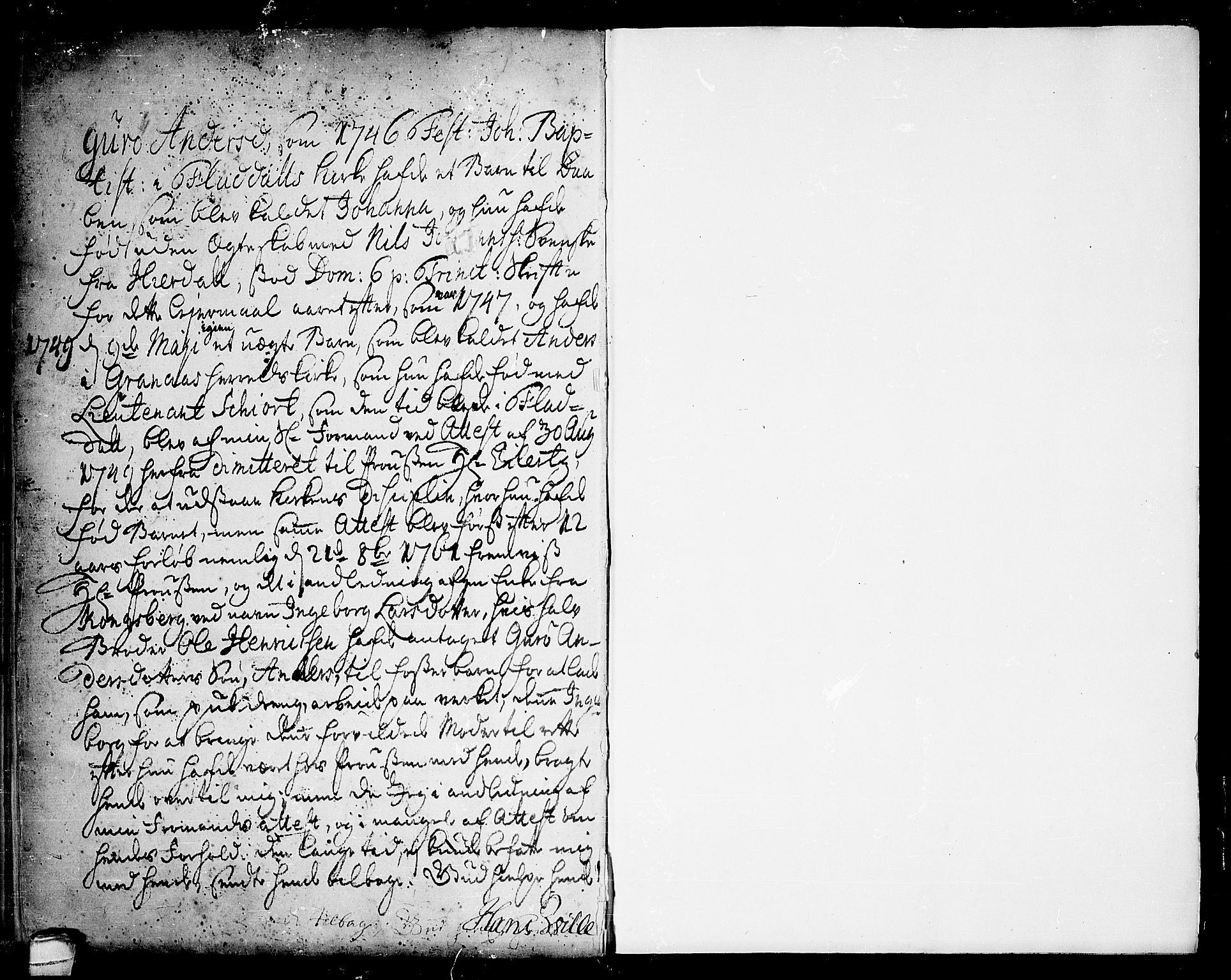 Seljord kirkebøker, SAKO/A-20/F/Fa/L0006: Parish register (official) no. I 6, 1744-1755