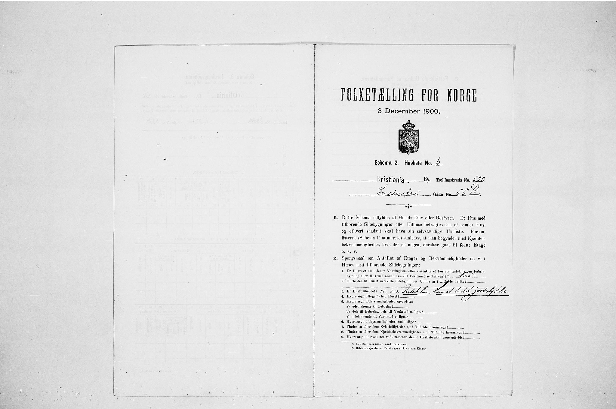 SAO, 1900 census for Kristiania, 1900, p. 41179