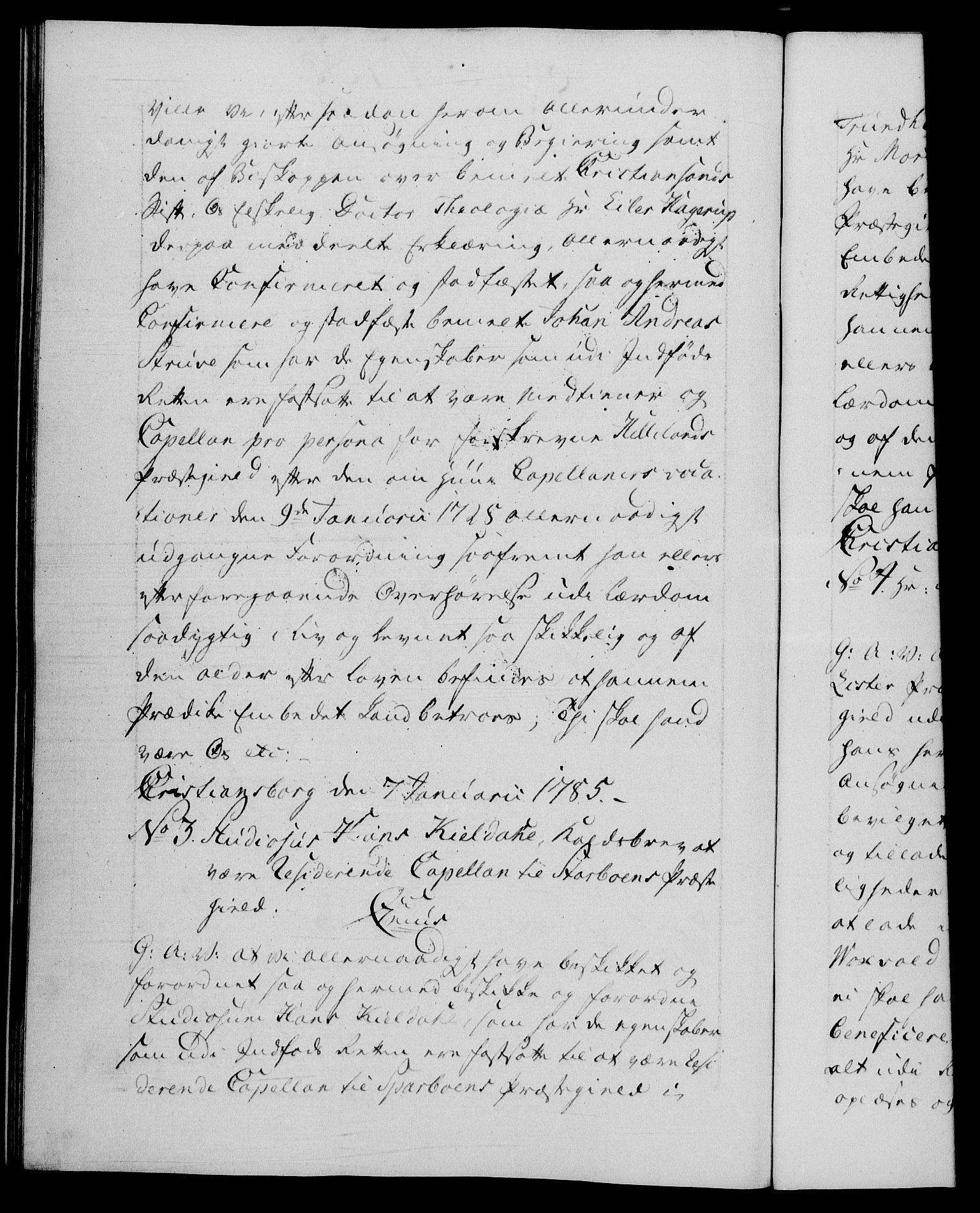 Danske Kanselli 1572-1799, AV/RA-EA-3023/F/Fc/Fca/Fcaa/L0050: Norske registre, 1784-1785, p. 455b