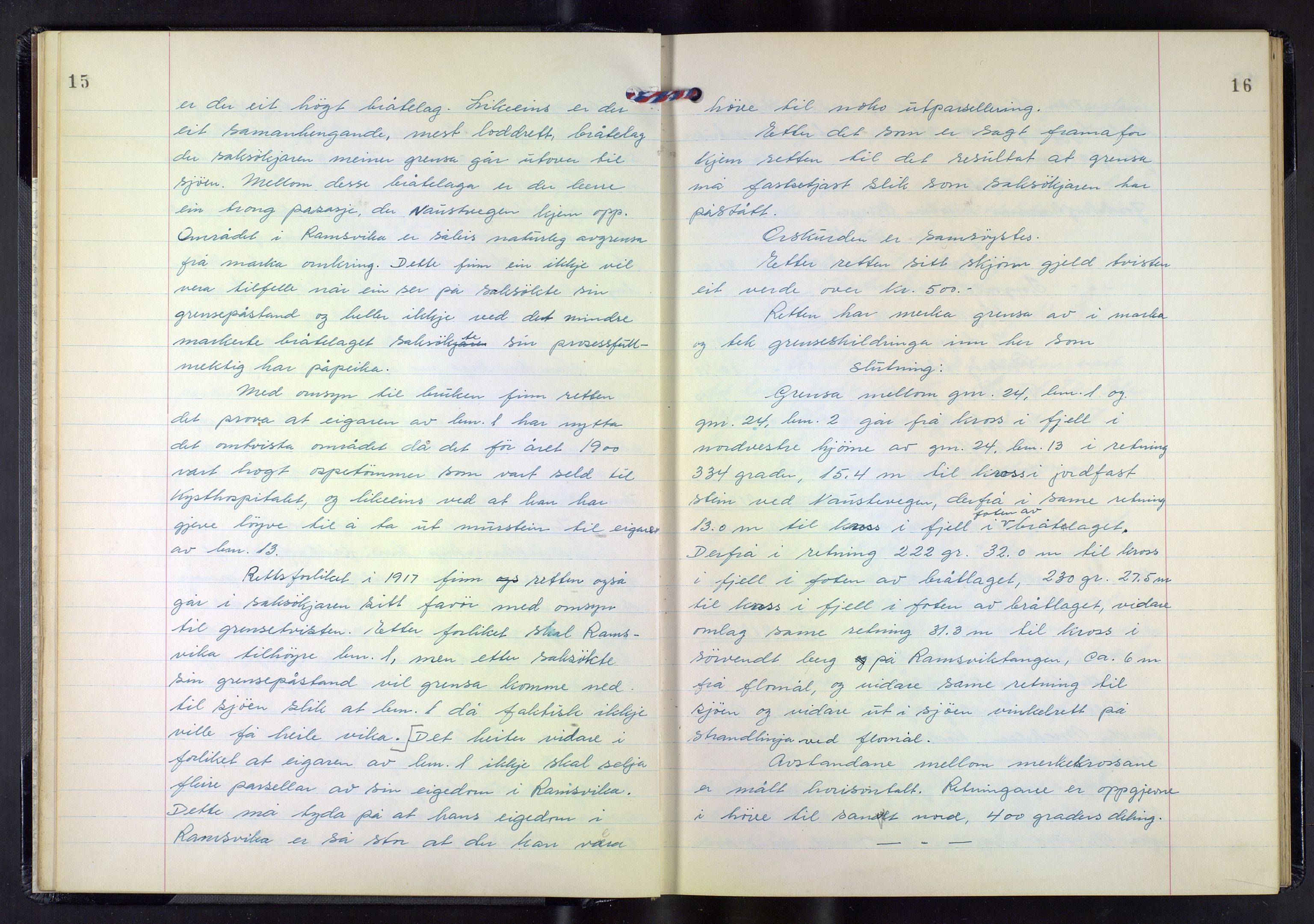 Hordaland jordskiftedøme - III Midhordland jordskiftedistrikt, AV/SAB-A-7001/A/Aa/L0033: Forhandlingsprotokoll, 1959-1962, p. 15-16