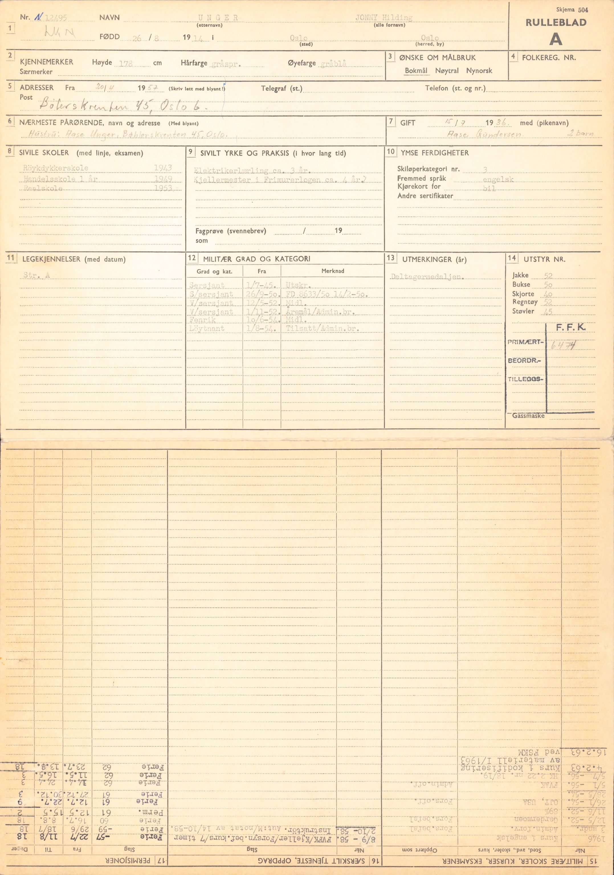 Forsvaret, Forsvarets overkommando/Luftforsvarsstaben, RA/RAFA-4079/P/Pa/L0038: Personellpapirer, 1914, p. 284