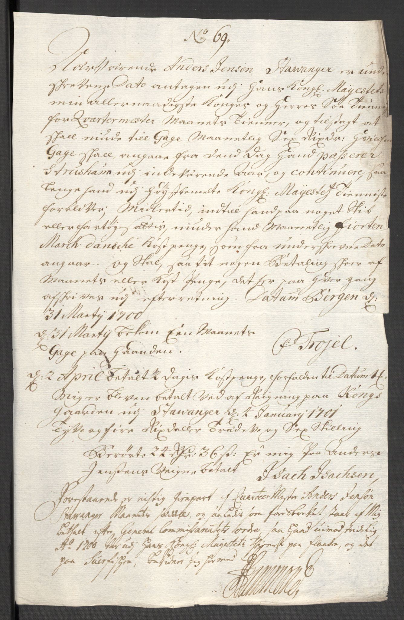 Rentekammeret inntil 1814, Reviderte regnskaper, Fogderegnskap, AV/RA-EA-4092/R47/L2858: Fogderegnskap Ryfylke, 1697-1700, p. 586