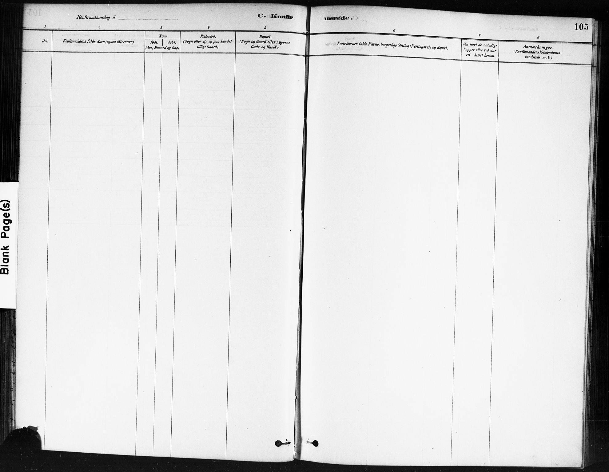 Våler prestekontor Kirkebøker, AV/SAO-A-11083/F/Fb/L0001: Parish register (official) no. II 1, 1878-1896, p. 105