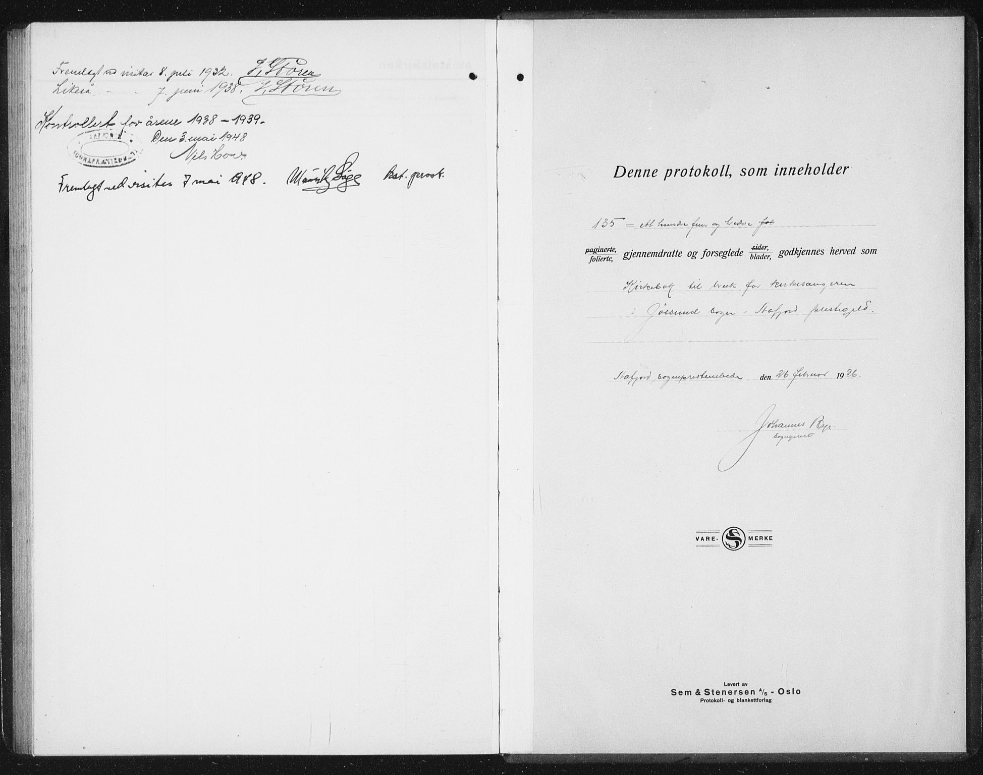 Ministerialprotokoller, klokkerbøker og fødselsregistre - Sør-Trøndelag, SAT/A-1456/654/L0667: Parish register (copy) no. 654C03, 1924-1939