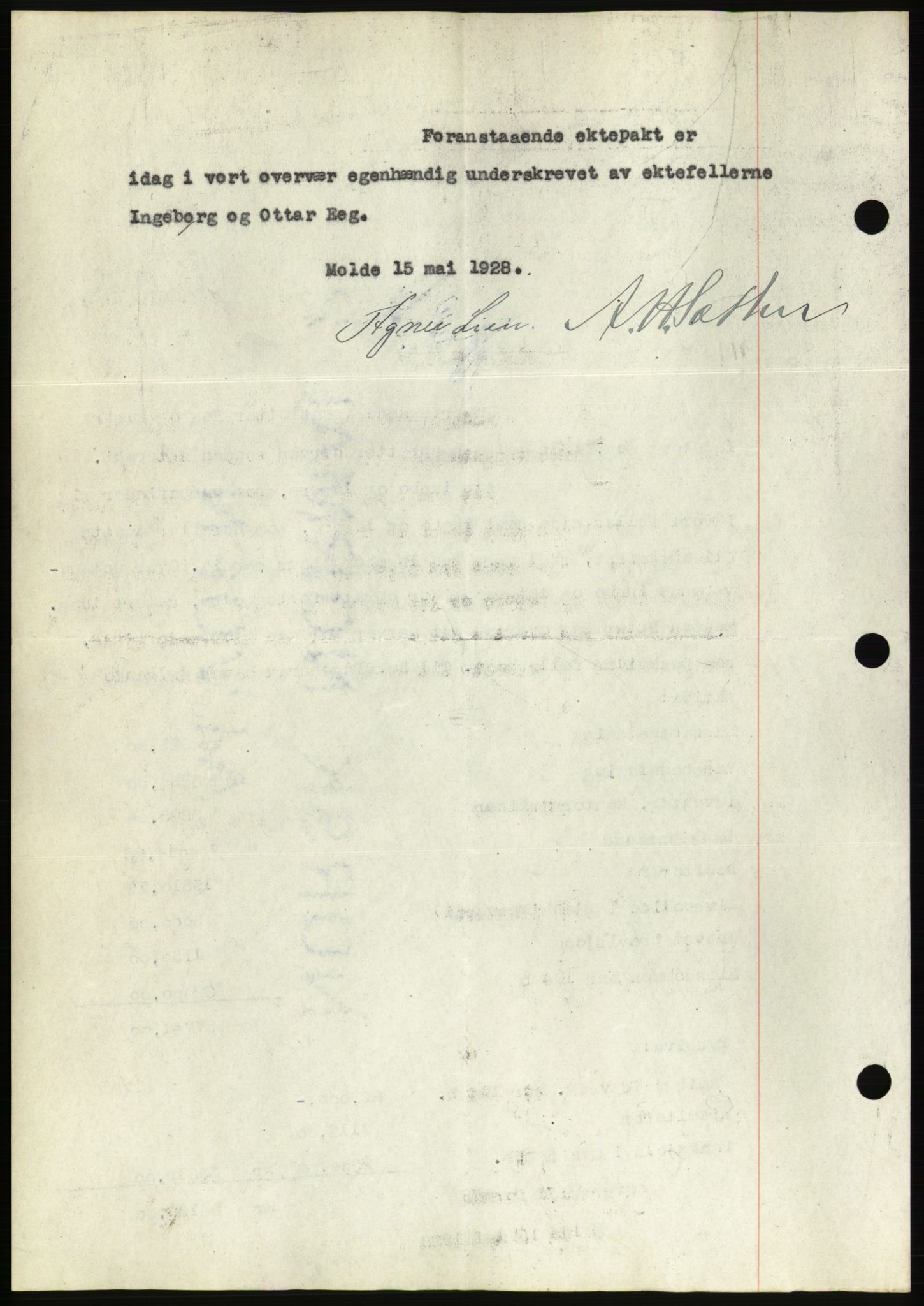 Molde byfogd, AV/SAT-A-0025/2/2C/L0011: Mortgage book no. 11, 1926-1932, Deed date: 15.05.1928