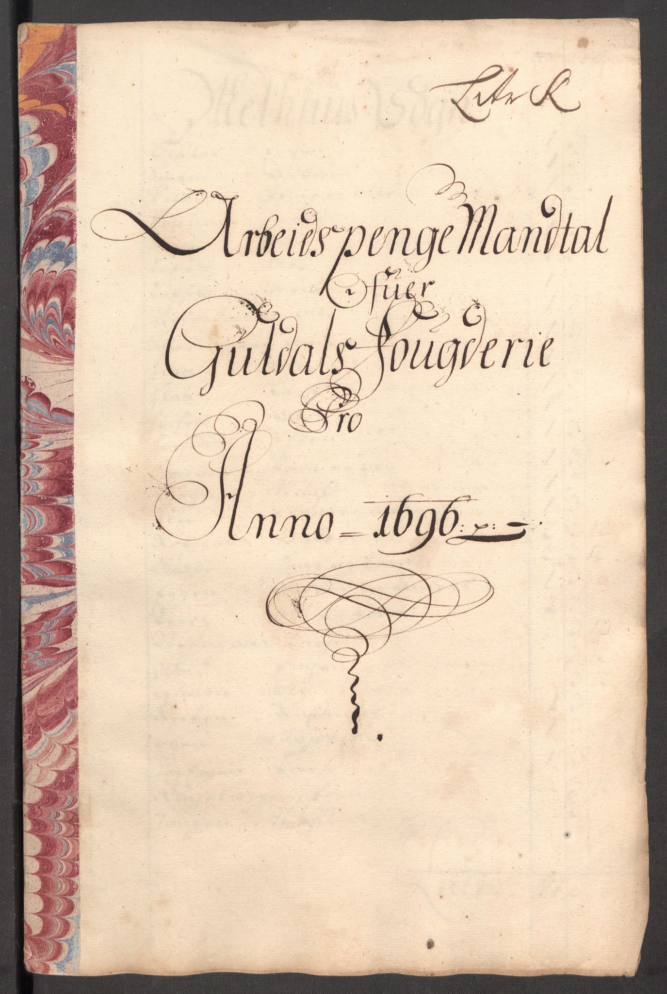 Rentekammeret inntil 1814, Reviderte regnskaper, Fogderegnskap, RA/EA-4092/R60/L3946: Fogderegnskap Orkdal og Gauldal, 1696, p. 374