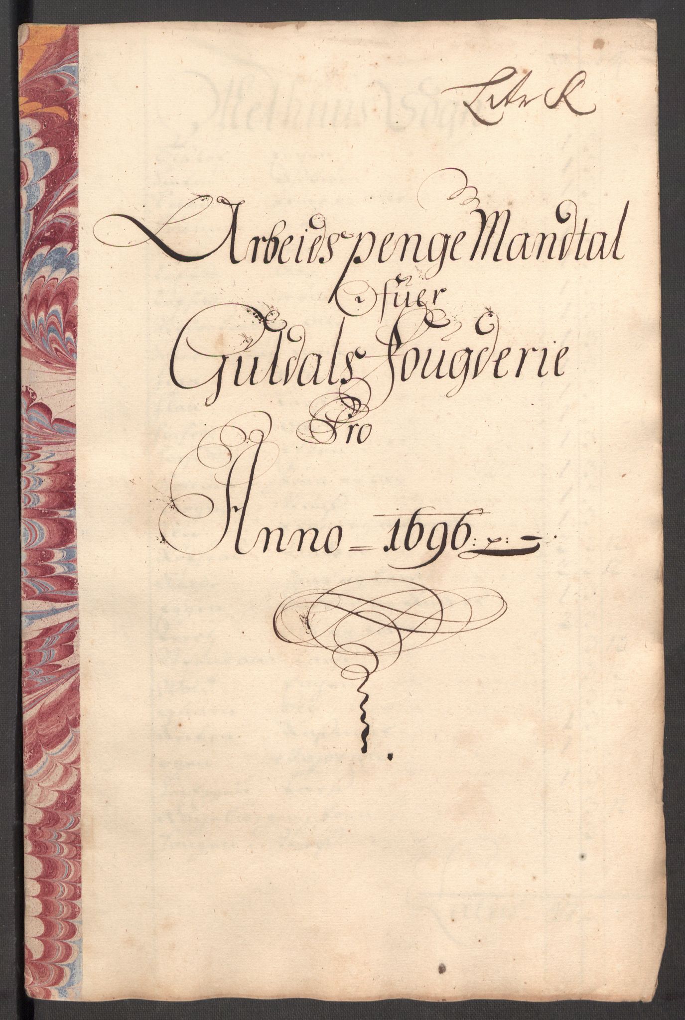 Rentekammeret inntil 1814, Reviderte regnskaper, Fogderegnskap, AV/RA-EA-4092/R60/L3946: Fogderegnskap Orkdal og Gauldal, 1696, p. 374