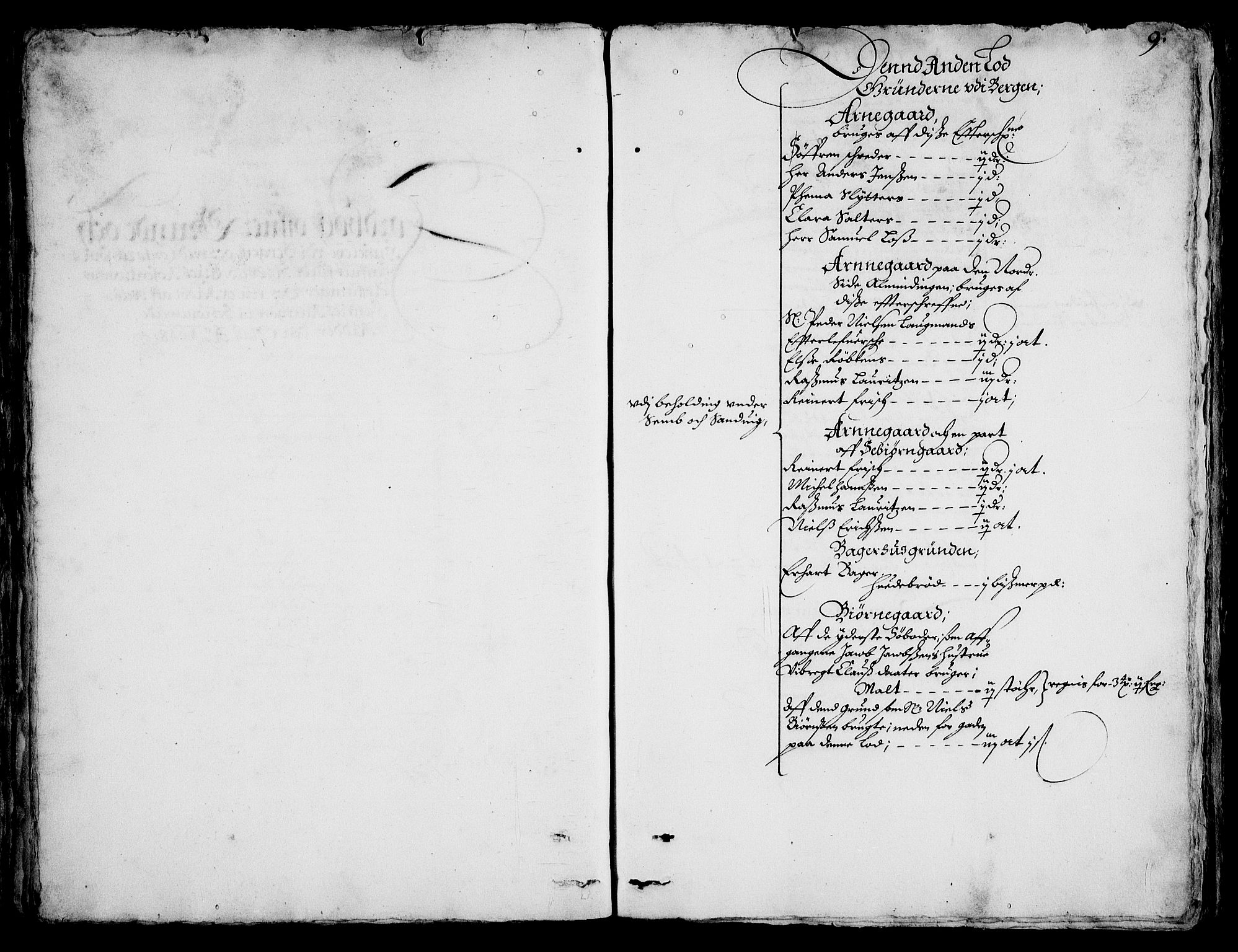 Rentekammeret inntil 1814, Realistisk ordnet avdeling, AV/RA-EA-4070/On/L0001/0002: Statens gods / [Jj 2]: Jordebok og forklaring over atkomstene til Hannibal Sehesteds gods, 1651, p. 1008b-1009a