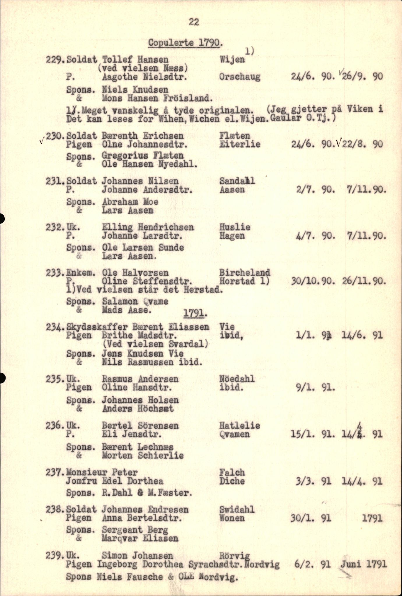 Samling av fulltekstavskrifter, SAB/FULLTEKST/B/14/0008: Førde sokneprestembete, ministerialbok nr. A 4, 1781-1802, p. 23