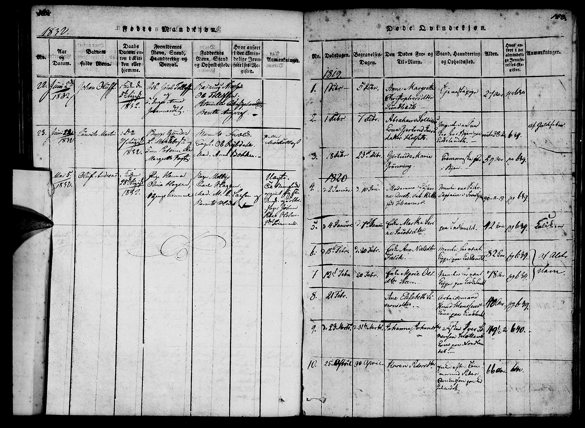 Ministerialprotokoller, klokkerbøker og fødselsregistre - Møre og Romsdal, SAT/A-1454/572/L0842: Parish register (official) no. 572A05, 1819-1832, p. 162-163