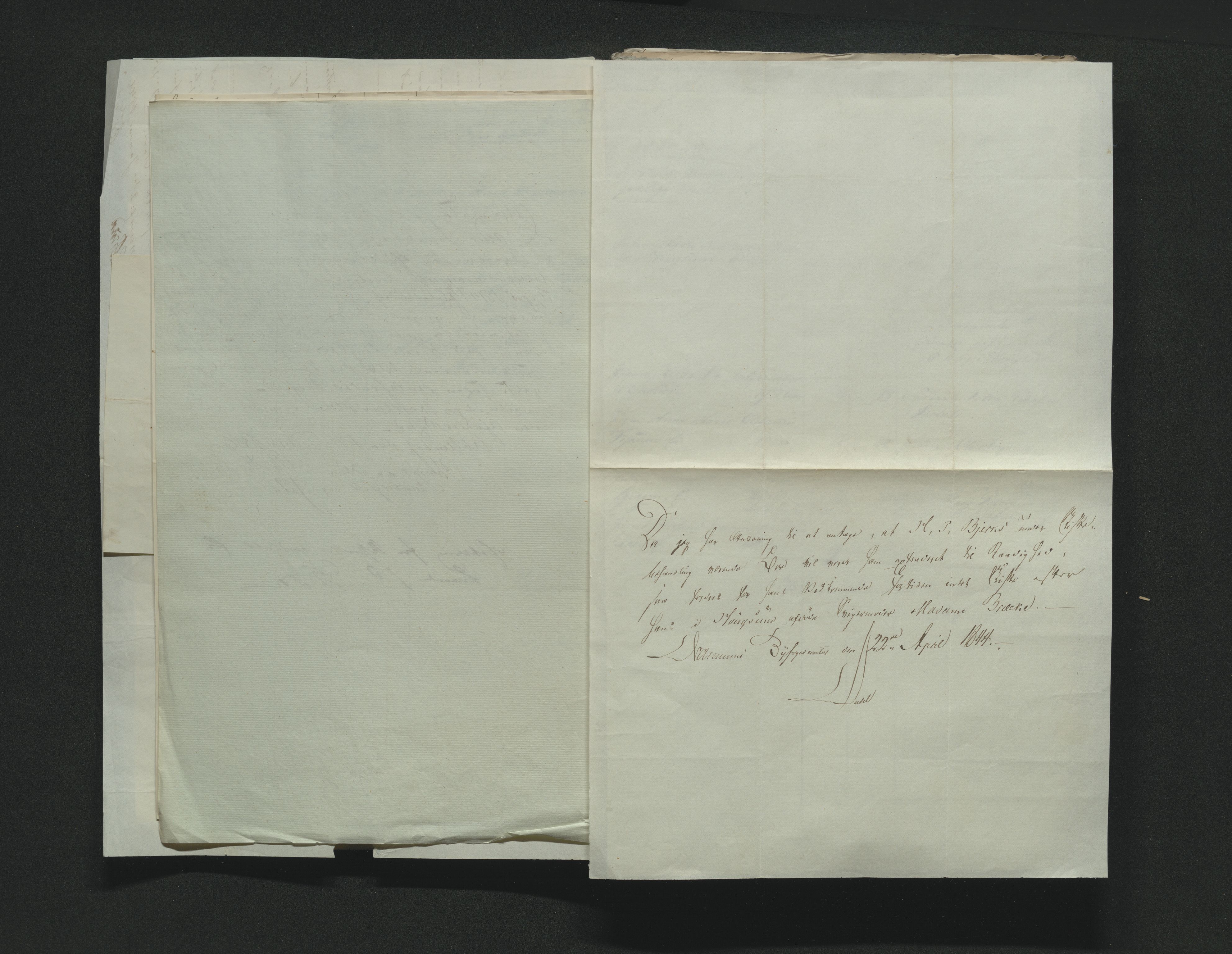Eiker, Modum og Sigdal sorenskriveri, AV/SAKO-A-123/H/Ha/Hab/L0006: Dødsfallsmeldinger, 1841-1845