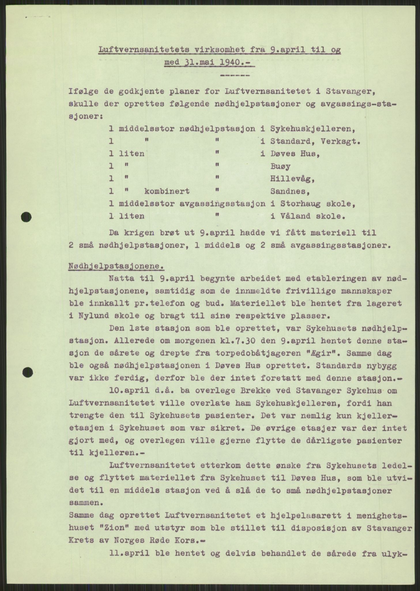 Forsvaret, Forsvarets krigshistoriske avdeling, AV/RA-RAFA-2017/Y/Ya/L0015: II-C-11-31 - Fylkesmenn.  Rapporter om krigsbegivenhetene 1940., 1940, p. 200