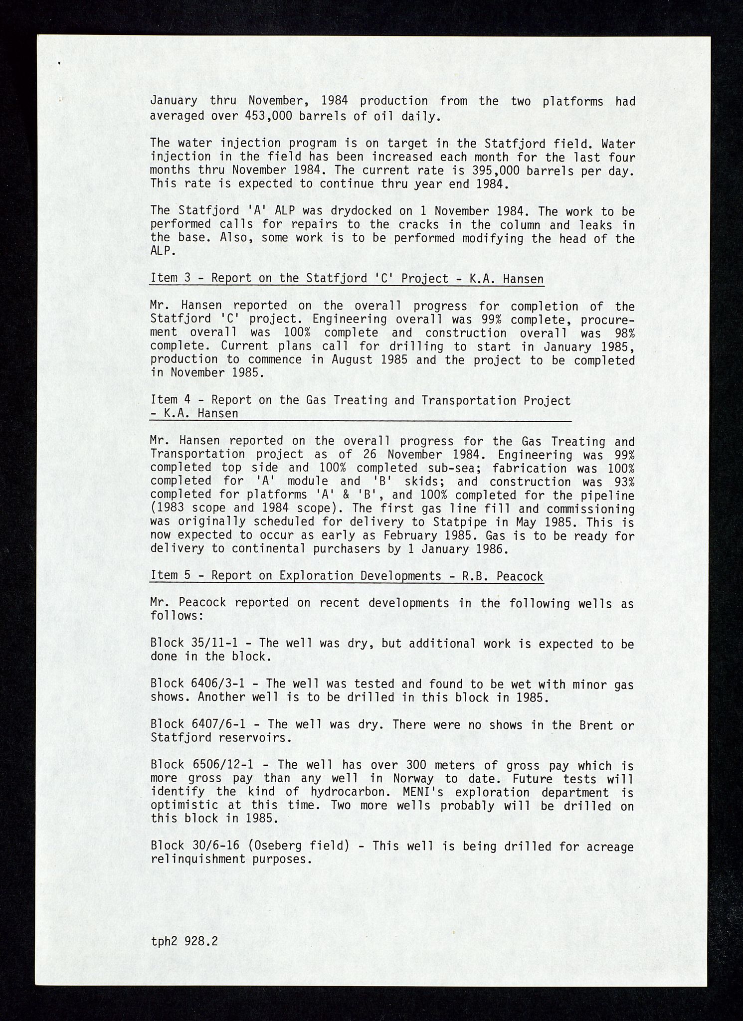 Pa 1578 - Mobil Exploration Norway Incorporated, SAST/A-102024/4/D/Da/L0168: Sak og korrespondanse og styremøter, 1973-1986, p. 204