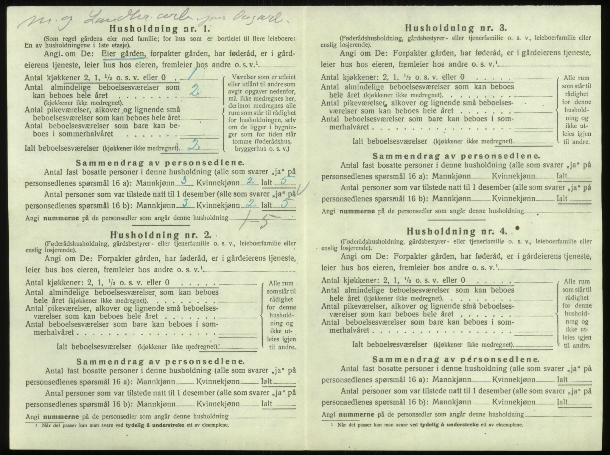 SAO, 1920 census for Berg, 1920, p. 1829