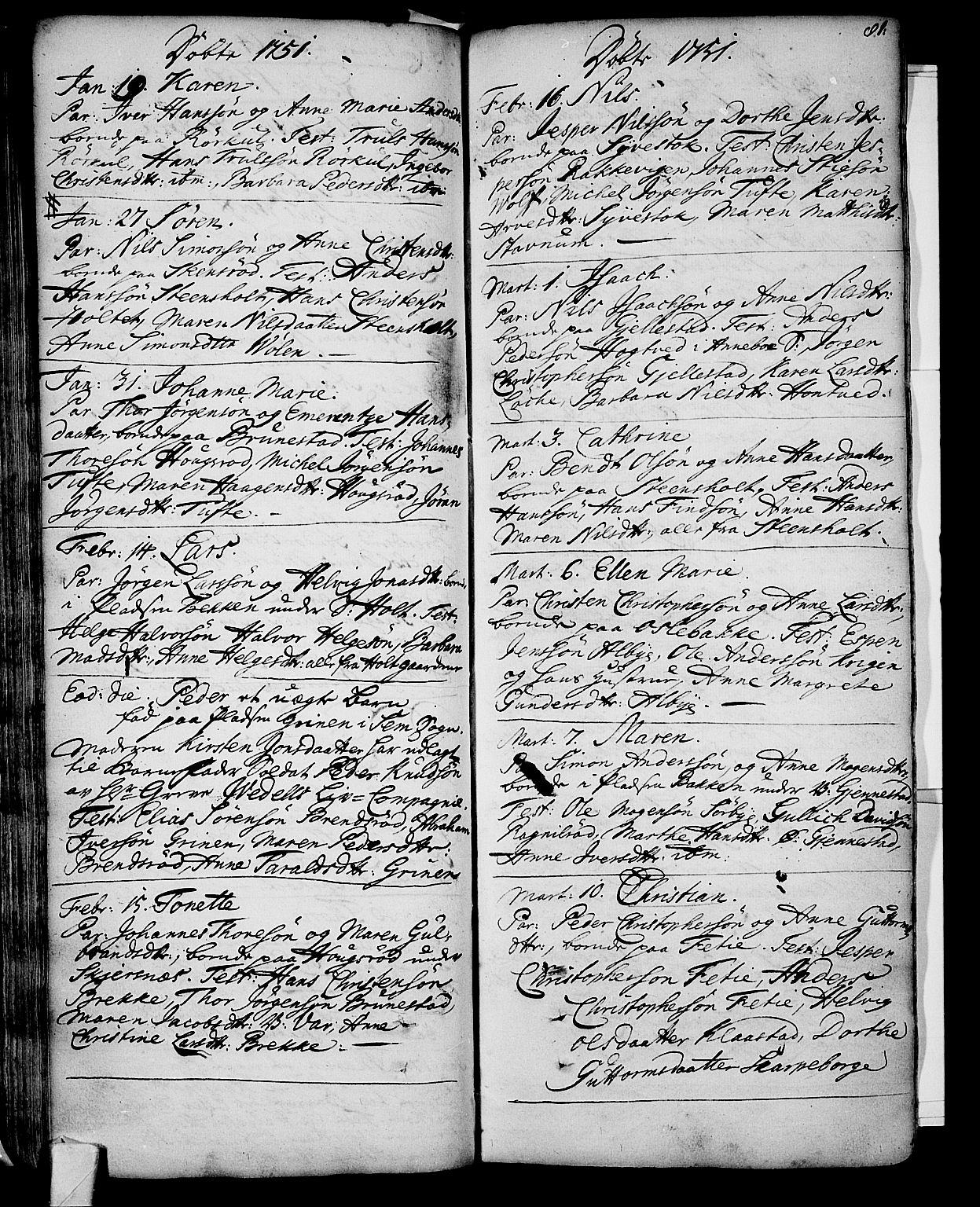 Stokke kirkebøker, SAKO/A-320/F/Fa/L0002: Parish register (official) no. I 2, 1732-1770, p. 81