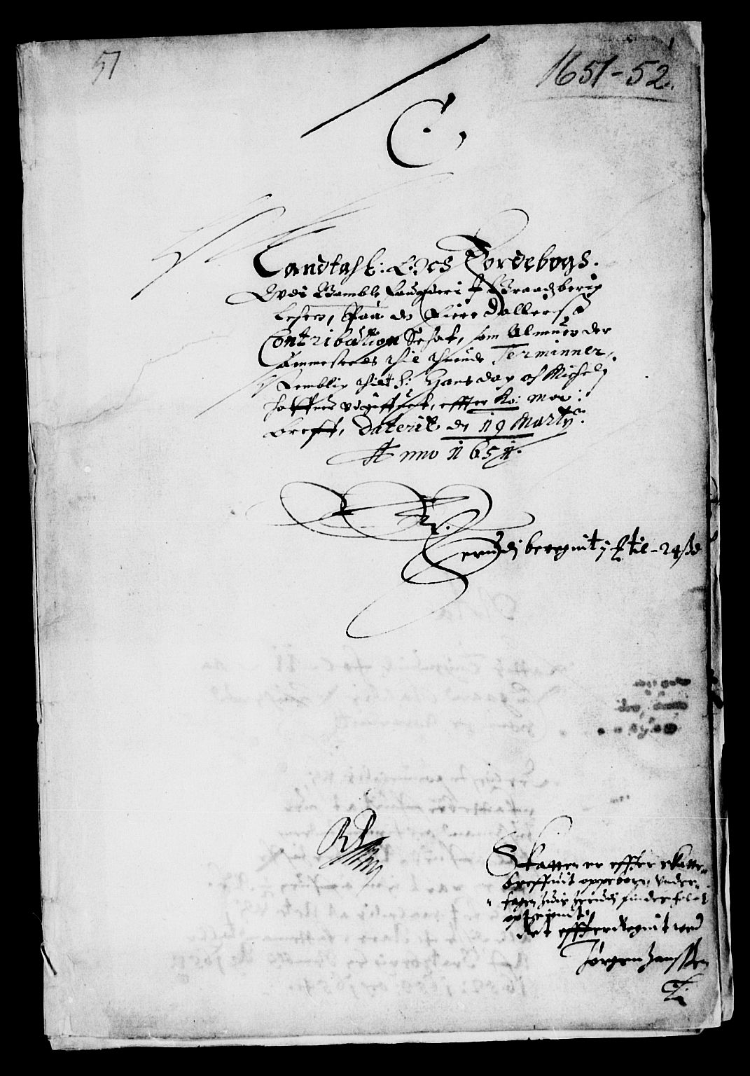 Rentekammeret inntil 1814, Reviderte regnskaper, Lensregnskaper, AV/RA-EA-5023/R/Rb/Rbp/L0038: Bratsberg len, 1651-1653