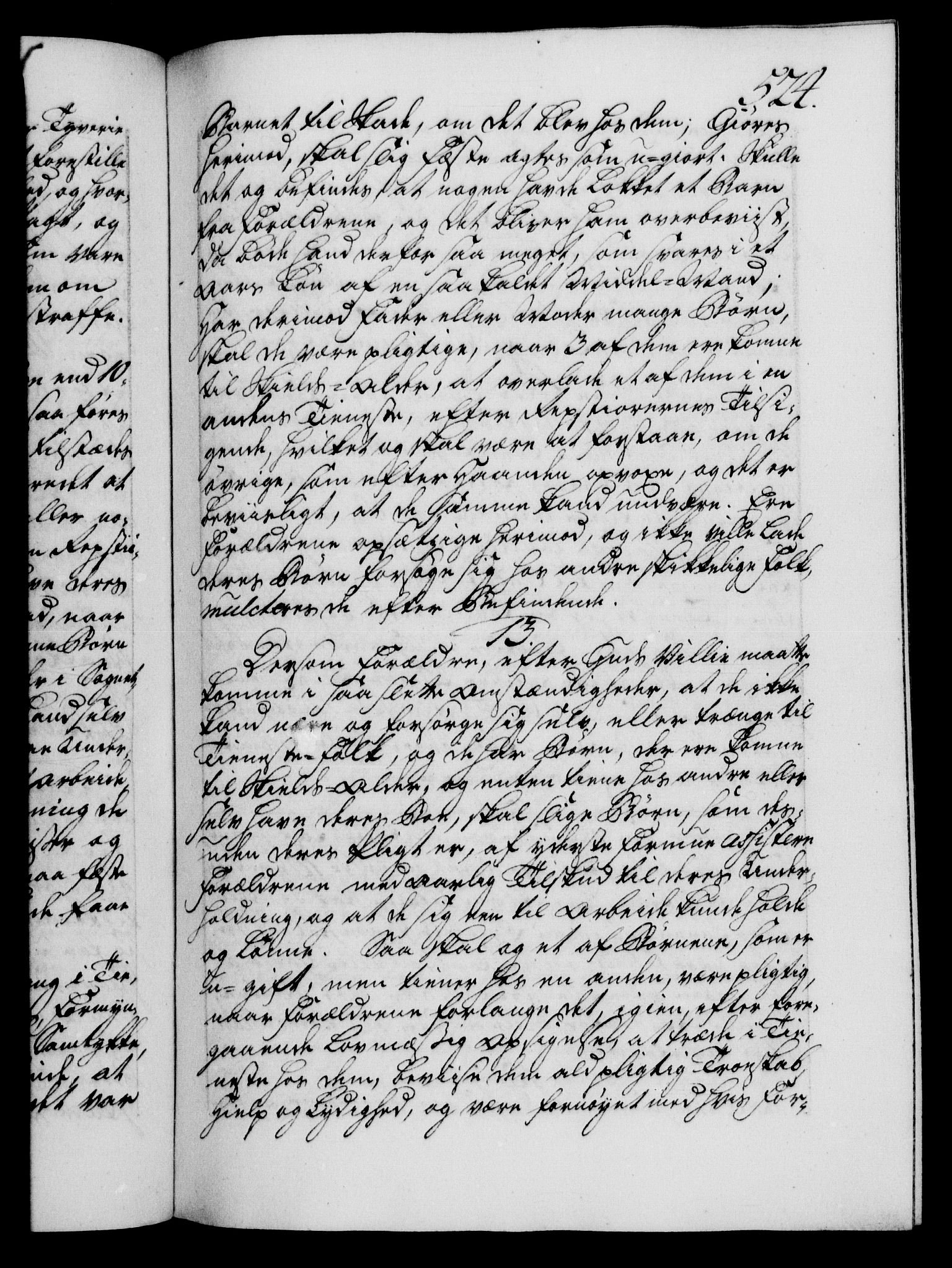 Danske Kanselli 1572-1799, AV/RA-EA-3023/F/Fc/Fca/Fcaa/L0034: Norske registre, 1745-1746, p. 524a