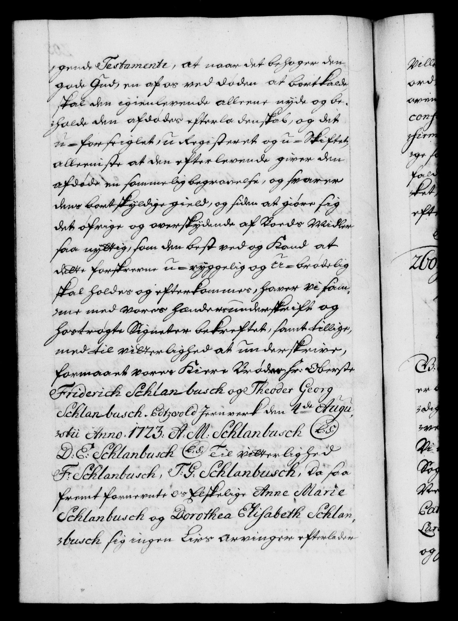 Danske Kanselli 1572-1799, AV/RA-EA-3023/F/Fc/Fca/Fcaa/L0024: Norske registre, 1723-1725, p. 205b