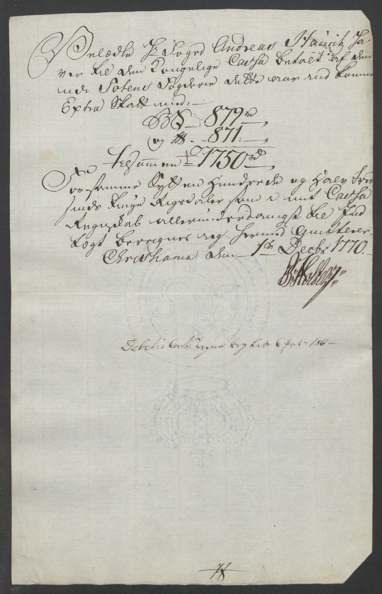 Rentekammeret inntil 1814, Reviderte regnskaper, Fogderegnskap, AV/RA-EA-4092/R19/L1399: Fogderegnskap Toten, Hadeland og Vardal, 1762-1783, p. 199