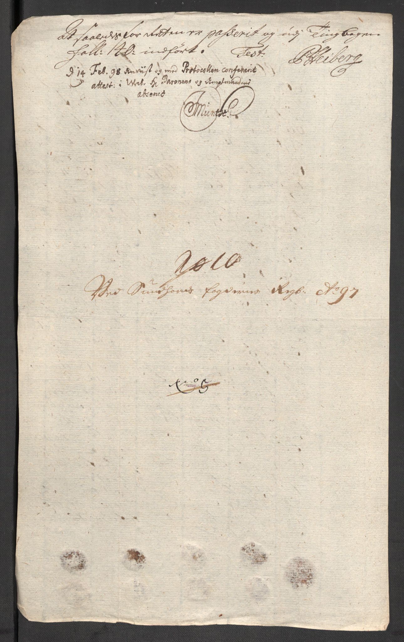 Rentekammeret inntil 1814, Reviderte regnskaper, Fogderegnskap, AV/RA-EA-4092/R48/L2977: Fogderegnskap Sunnhordland og Hardanger, 1697-1698, p. 125